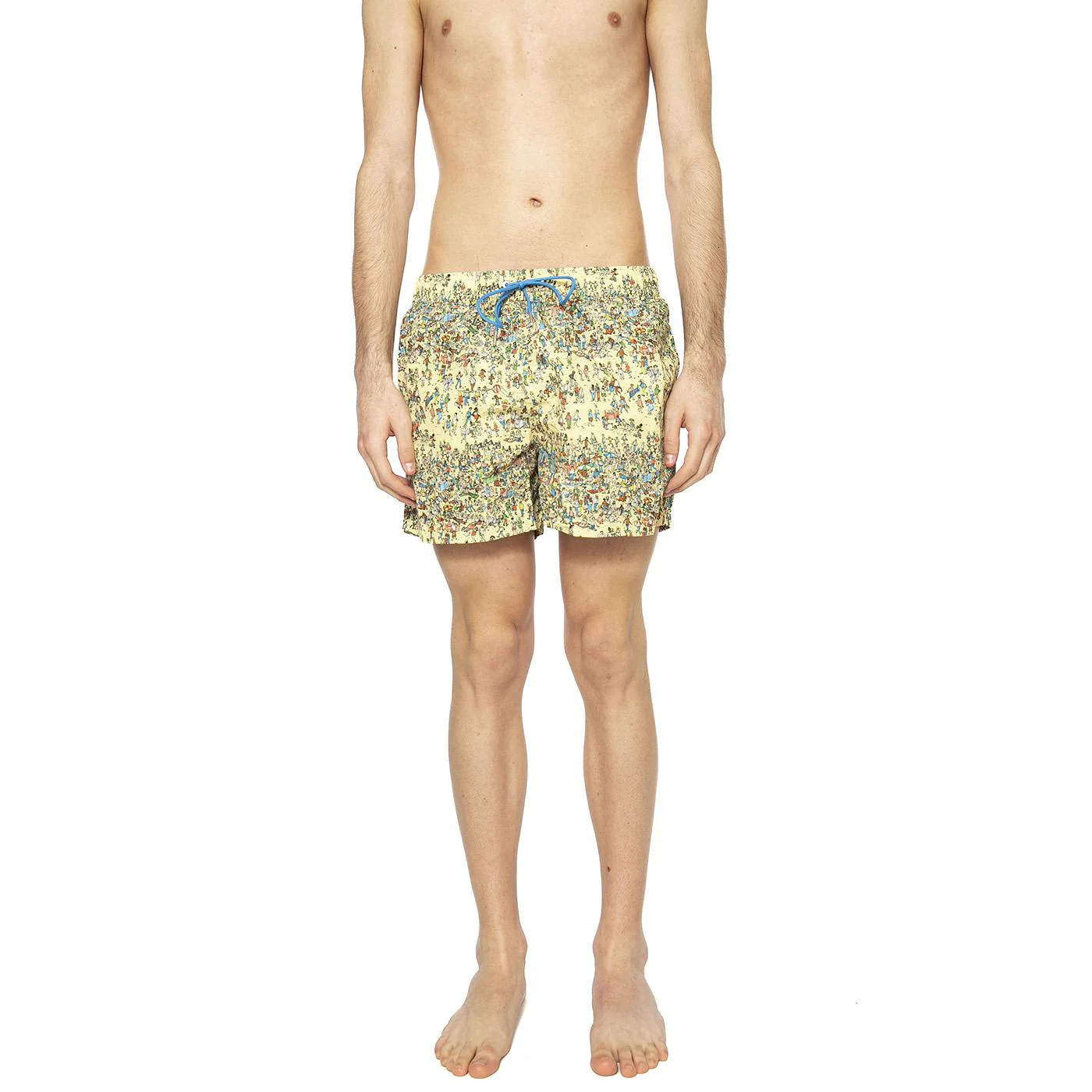 Where S Wally On The Beah Swimwear - Costume da Bagno Uomo Giallo Uomo BRAVA FABRICS - Image 2