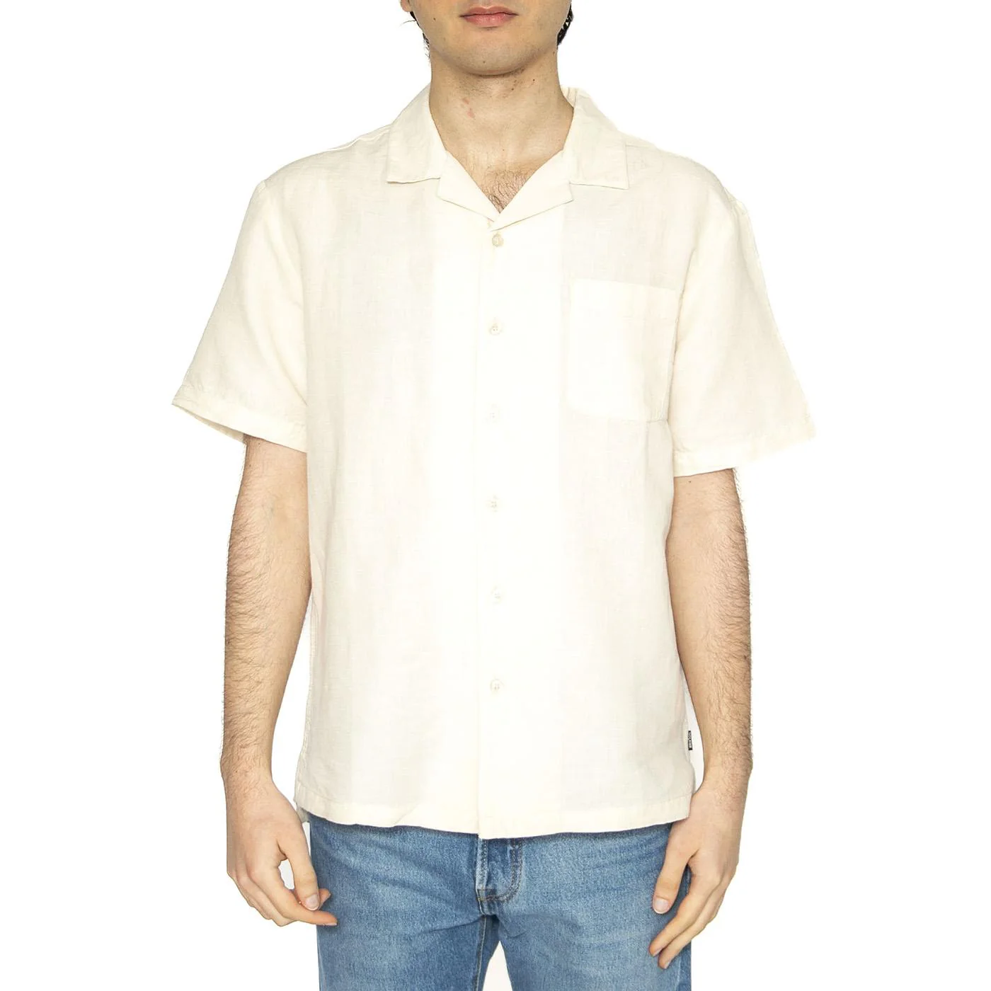 Bunker Linen Blend S/S - Camicia Maniche Corte Uomo Bianca  Uomo BRIXTON - Image 2