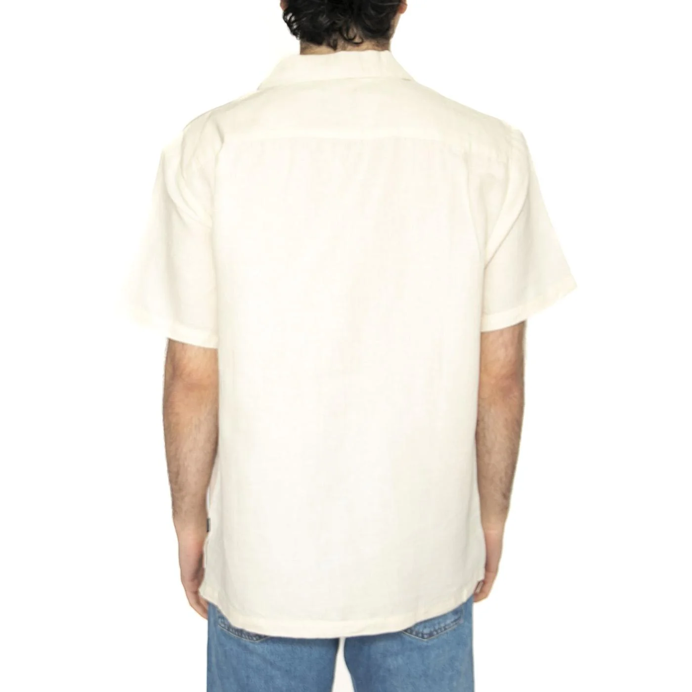 Bunker Linen Blend S/S - Camicia Maniche Corte Uomo Bianca  Uomo BRIXTON - Image 3