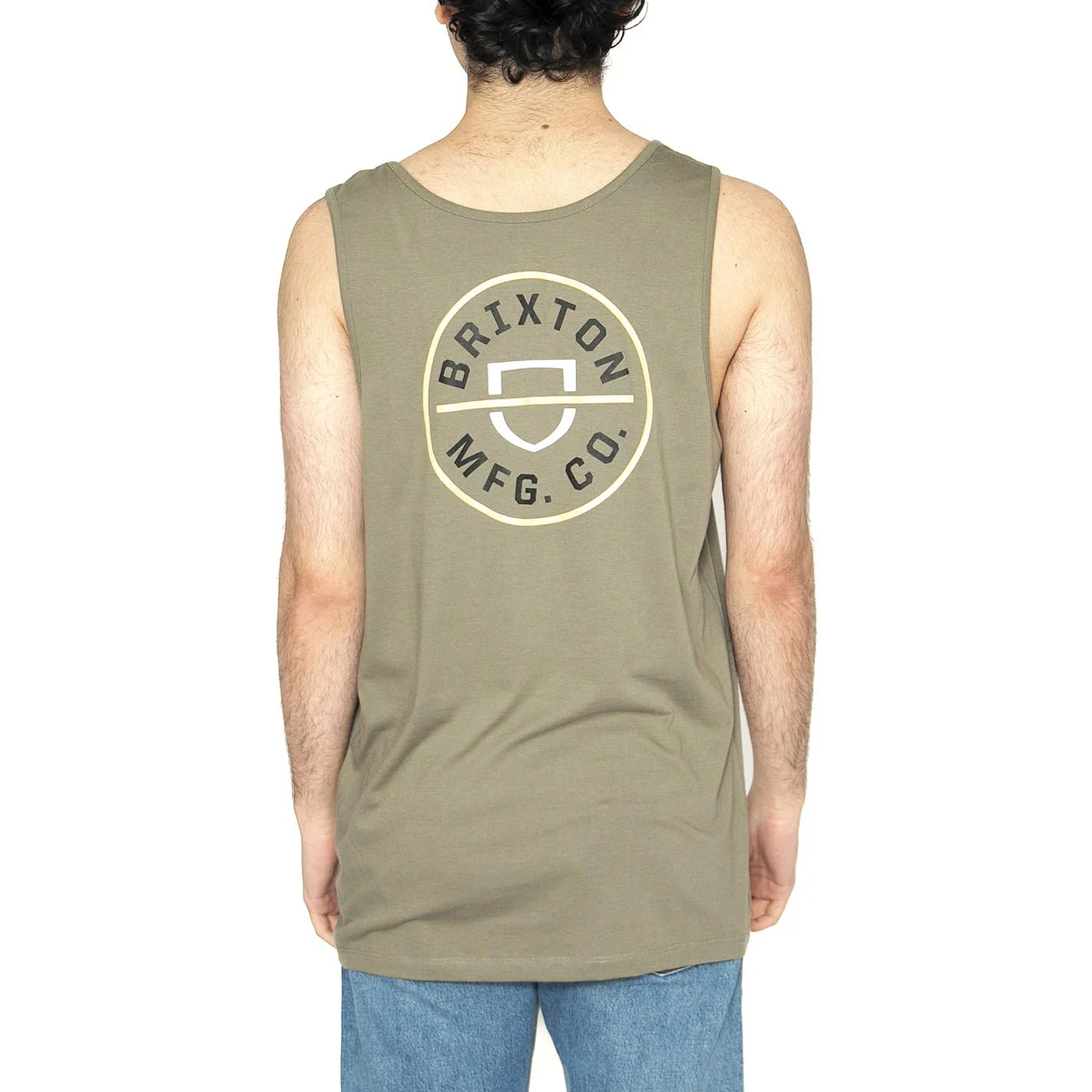 Crest Tank Top - Canotta Uomo Verde  Uomo BRIXTON - Image 3