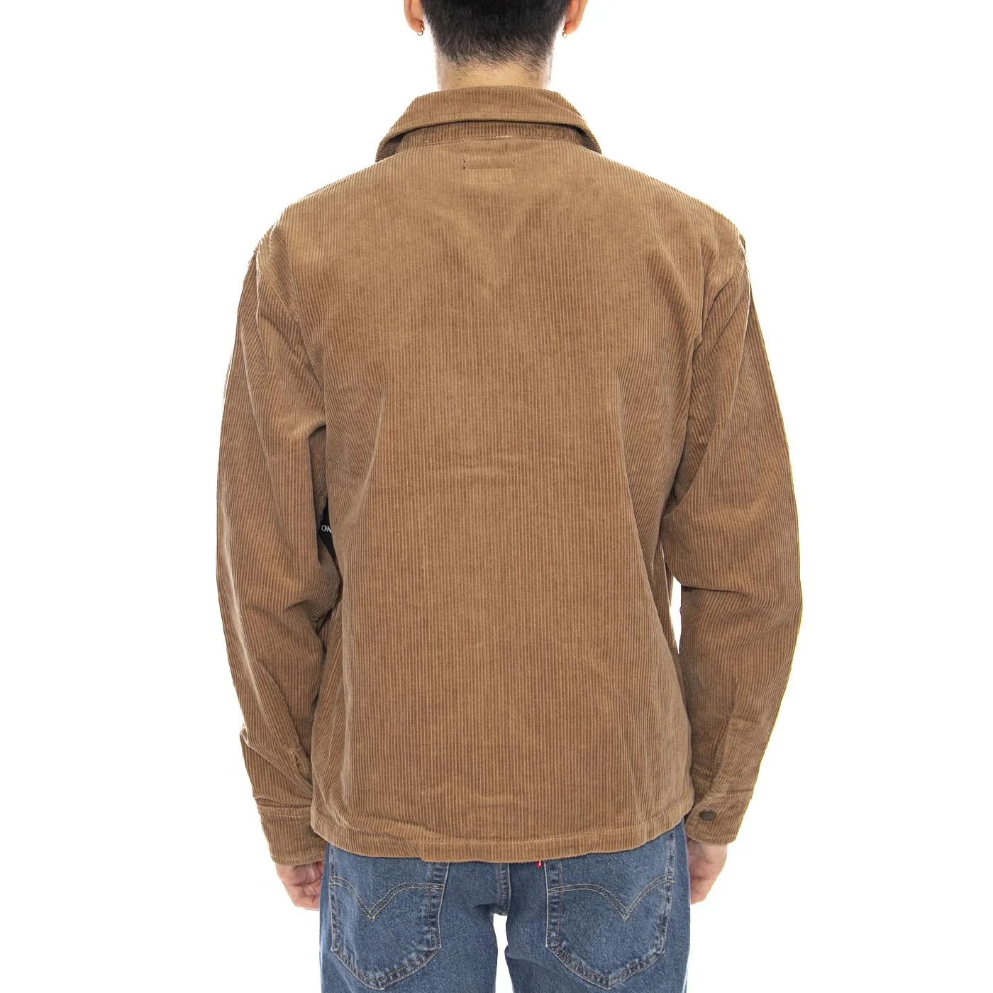 Motor Zip Jacket -- Giacca Uomo Tiger's Eye Cord Marrone Uomo BRIXTON - Image 3