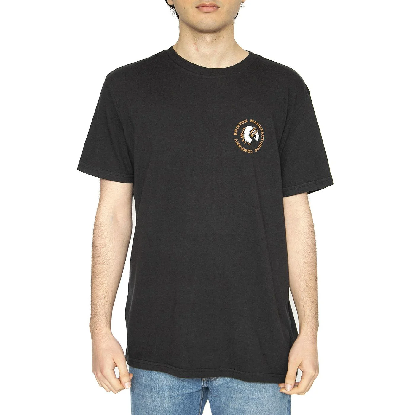 Rival Stamp S/S STT - Maglietta Girocollo Uomo Nera  Uomo BRIXTON - Image 2