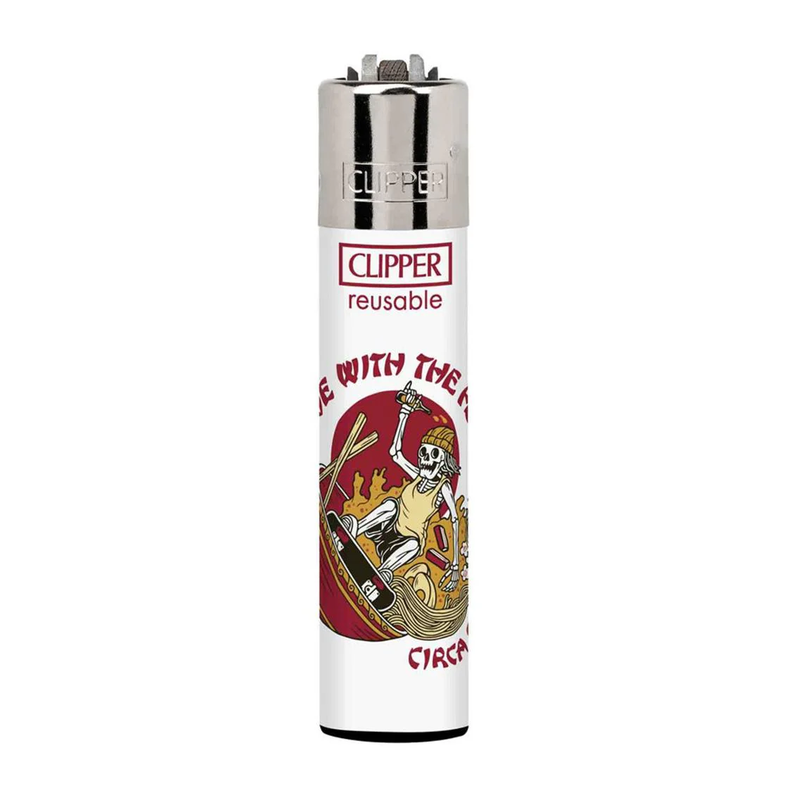 Clipper Circa - Move With The Flow - Accendino Ricaricabile Bianco / Multicolore  ACCESSORI C1RCA