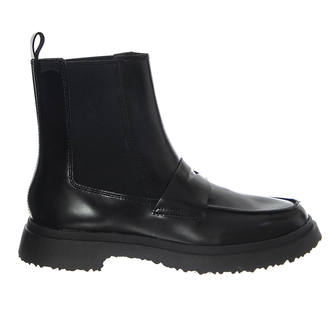 Mimi Negro / Walden Negro - Stivaletti Uomo in Pelle Neri Slip-On Uomo CAMPER