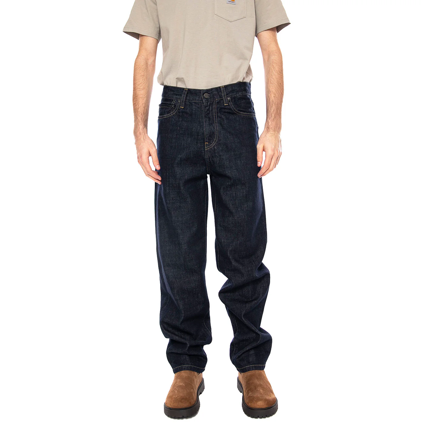 Aaron Pant Blue - Pantaloni Uomo Blu Uomo CARHARTT WIP - Image 2
