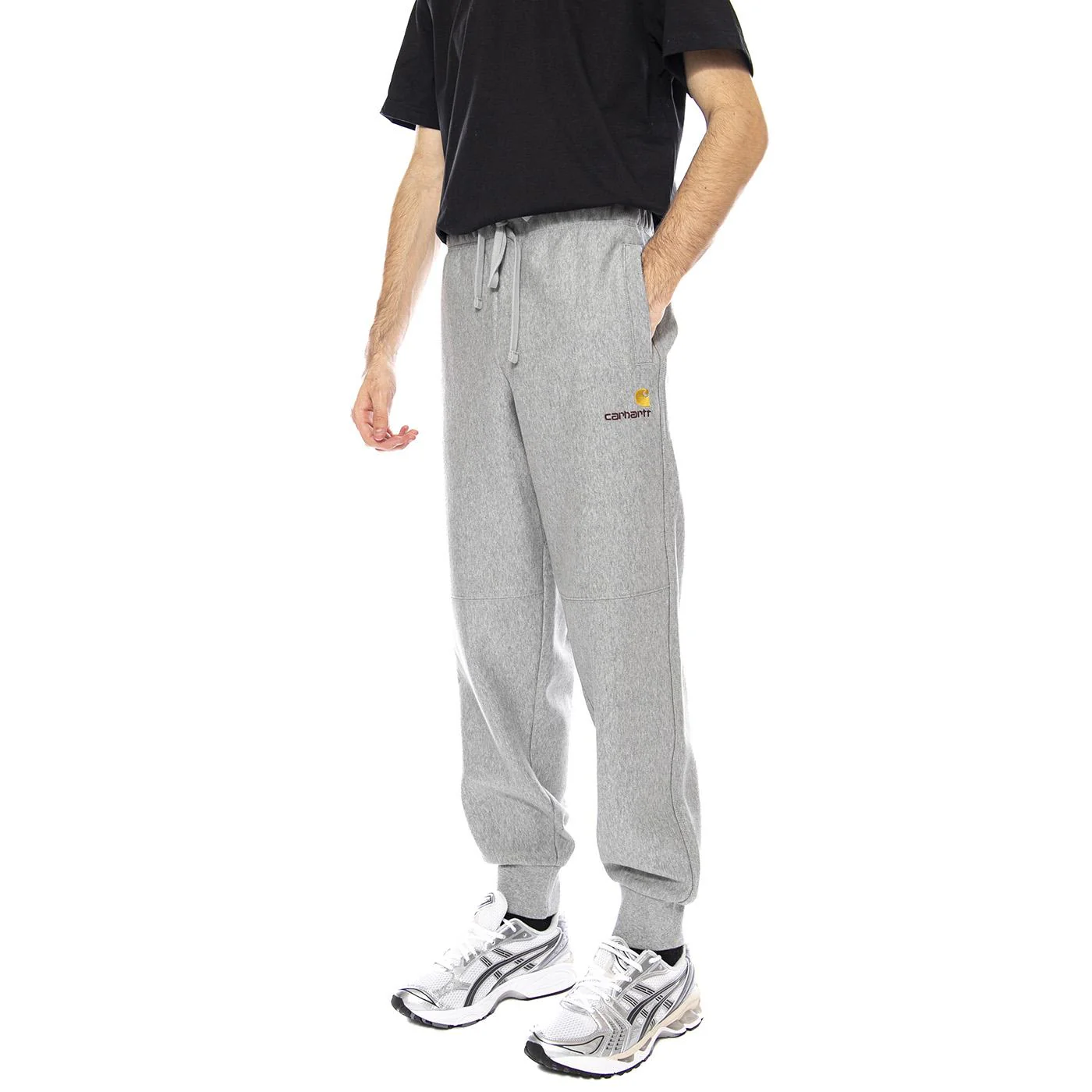 American Script Jogging Pant Grey Heather - Pantaloni Uomo Grigi  Uomo CARHARTT WIP