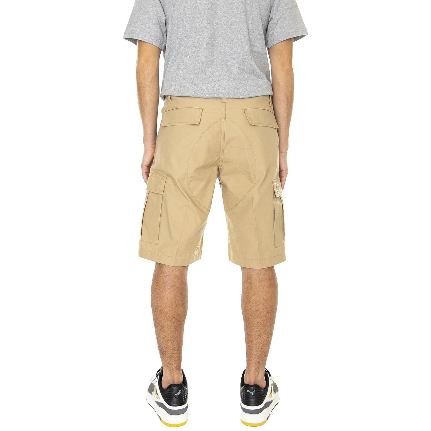 Aviation Short Dusty H Brown Rinsed - Bermuda Uomo Marroni Uomo CARHARTT WIP - Image 3