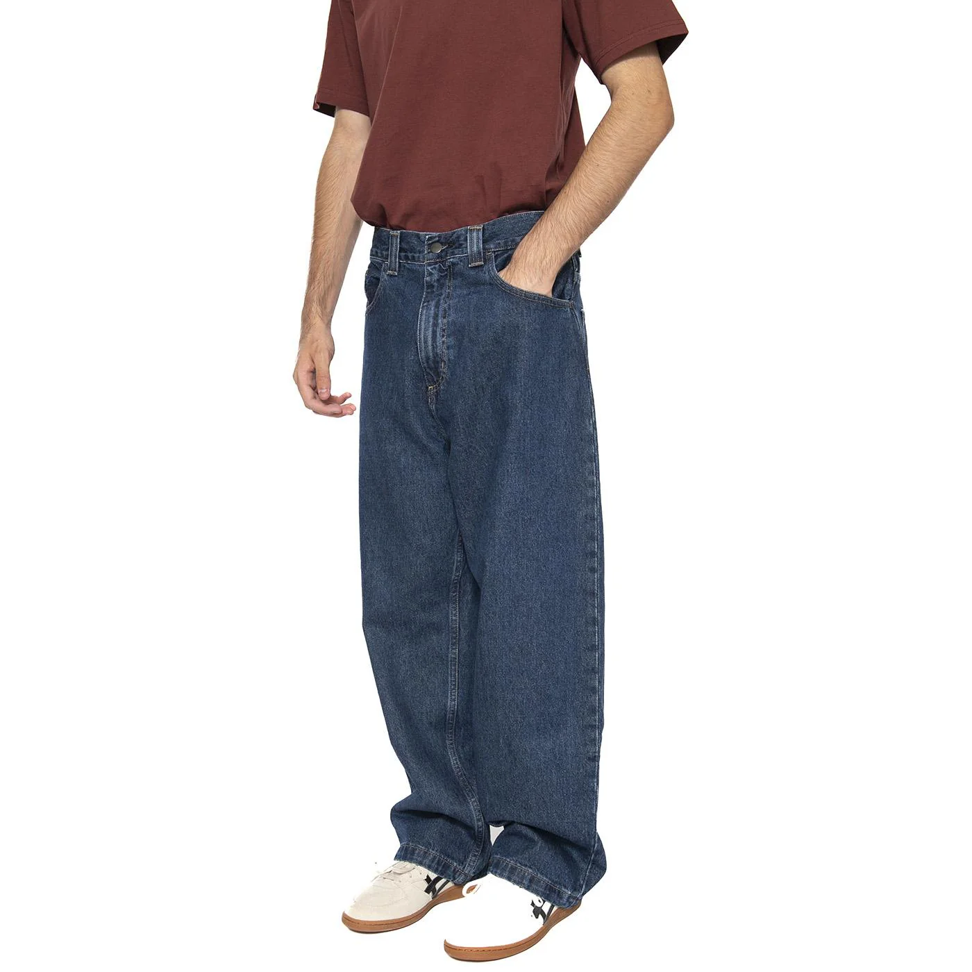 Baggy Jeans Relaxed Carhartt WIP Brandon - Pantaloni Uomo Blu  Uomo CARHARTT WIP - Image 2