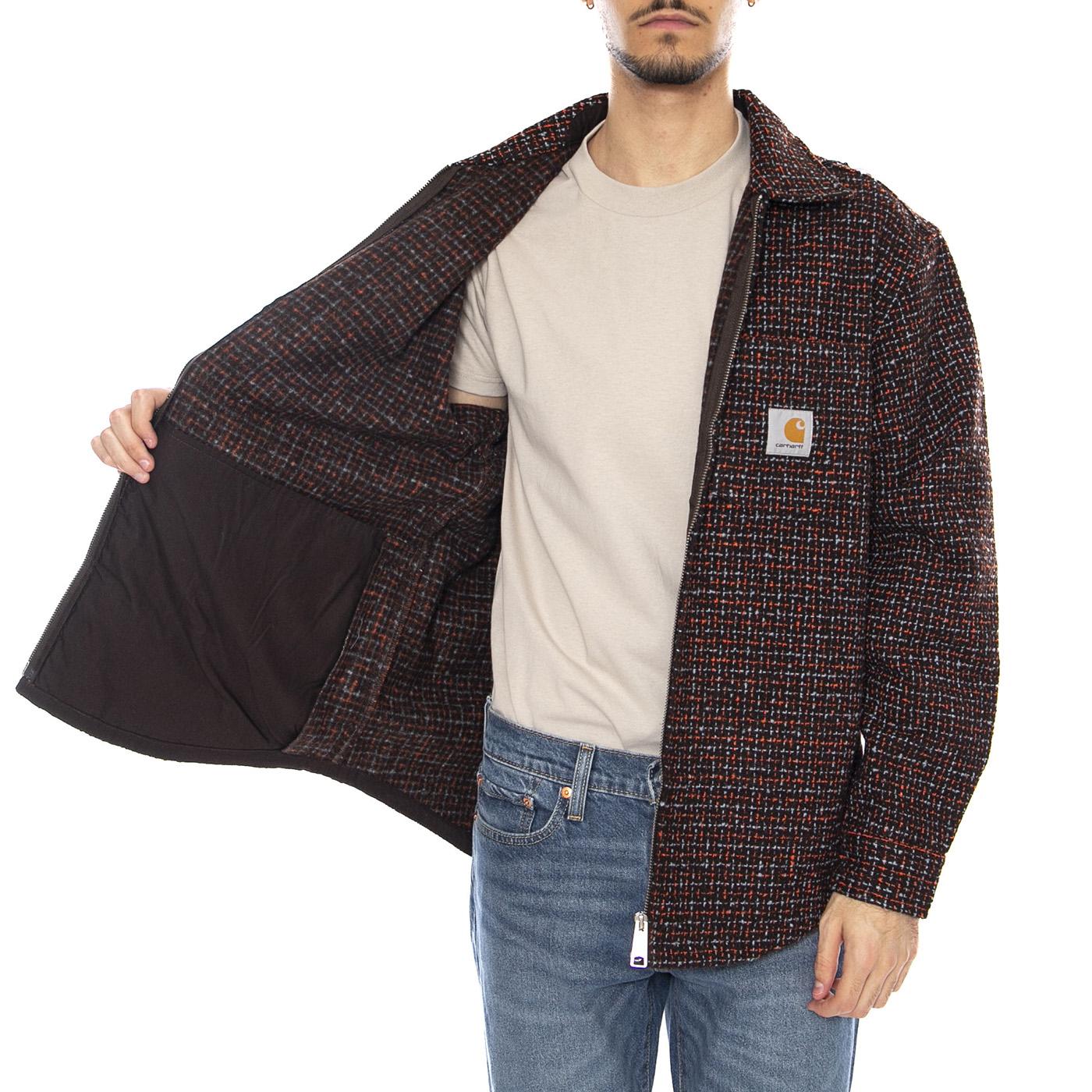 Bellamy Shirt Jac Bellamy Check, Tobacco Uomo CARHARTT WIP - Image 4