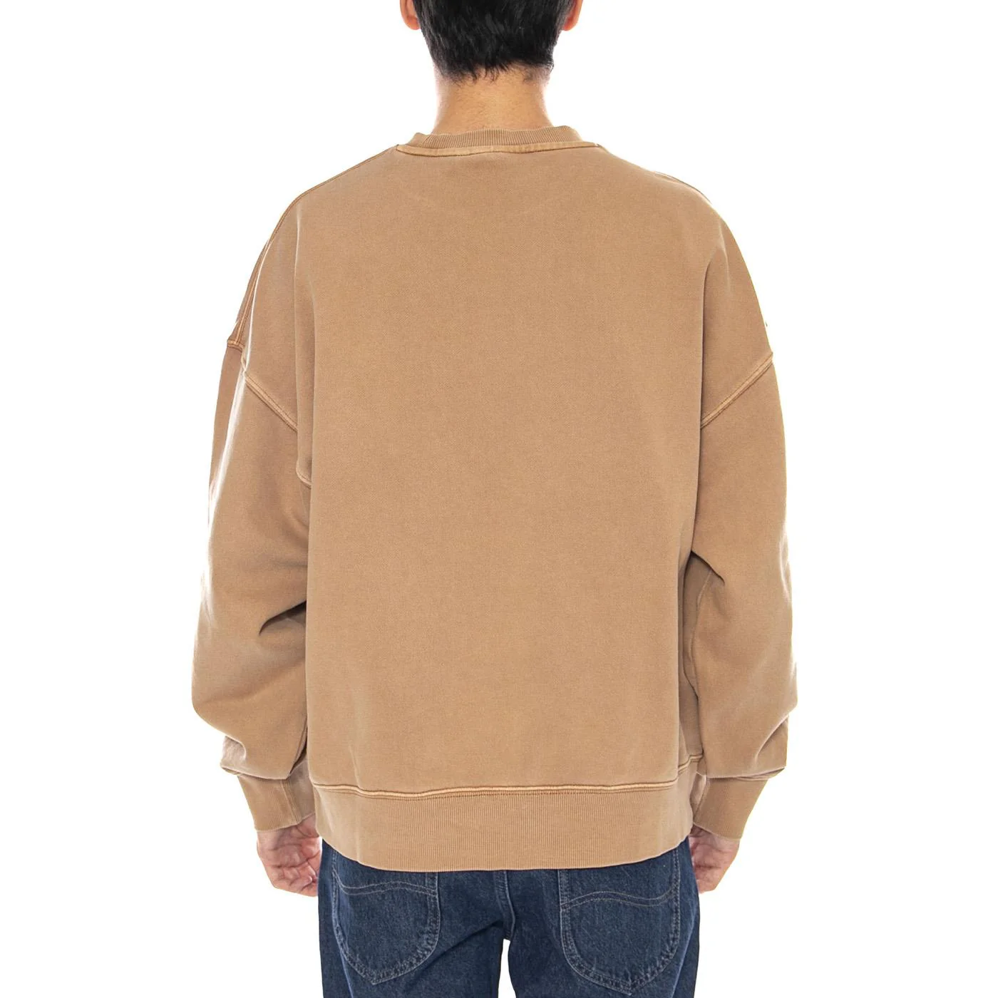 Benton Sweat Peanut - Felpa Girocollo Uomo Beige  Uomo CARHARTT WIP - Image 3