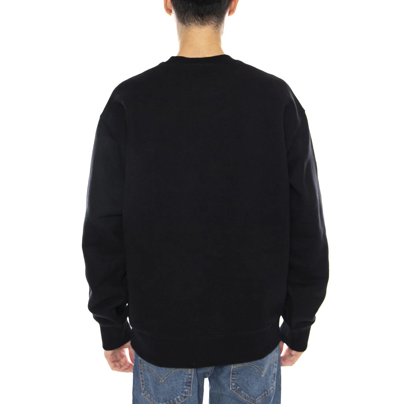 Big School Sweat Black -- Felpa Girocollo Uomo Nera Uomo CARHARTT WIP - Image 3
