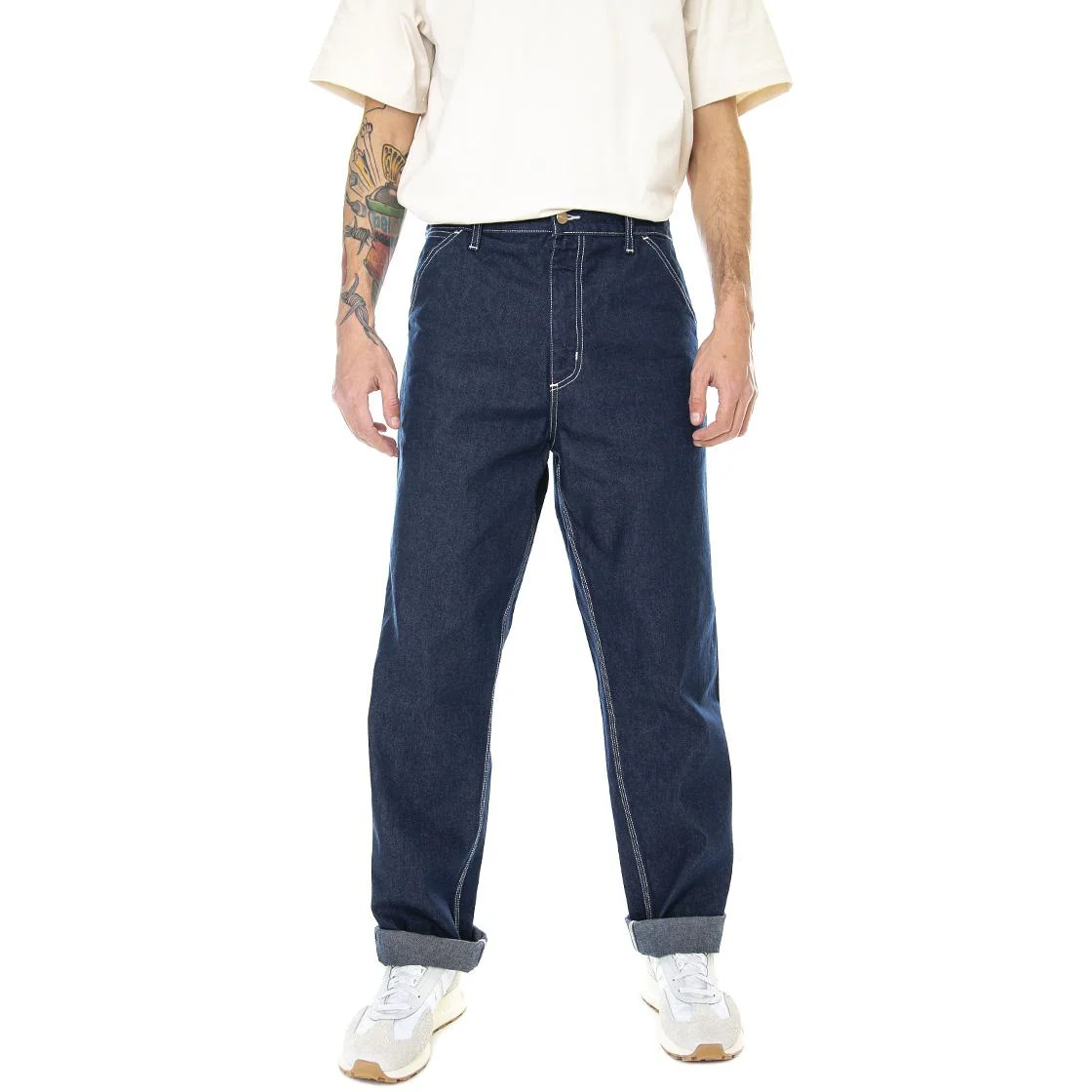 Simple Pant Blue / One Wash Blue - Pantaloni Denim Jeans Uomo Blu Uomo CARHARTT WIP - Image 2