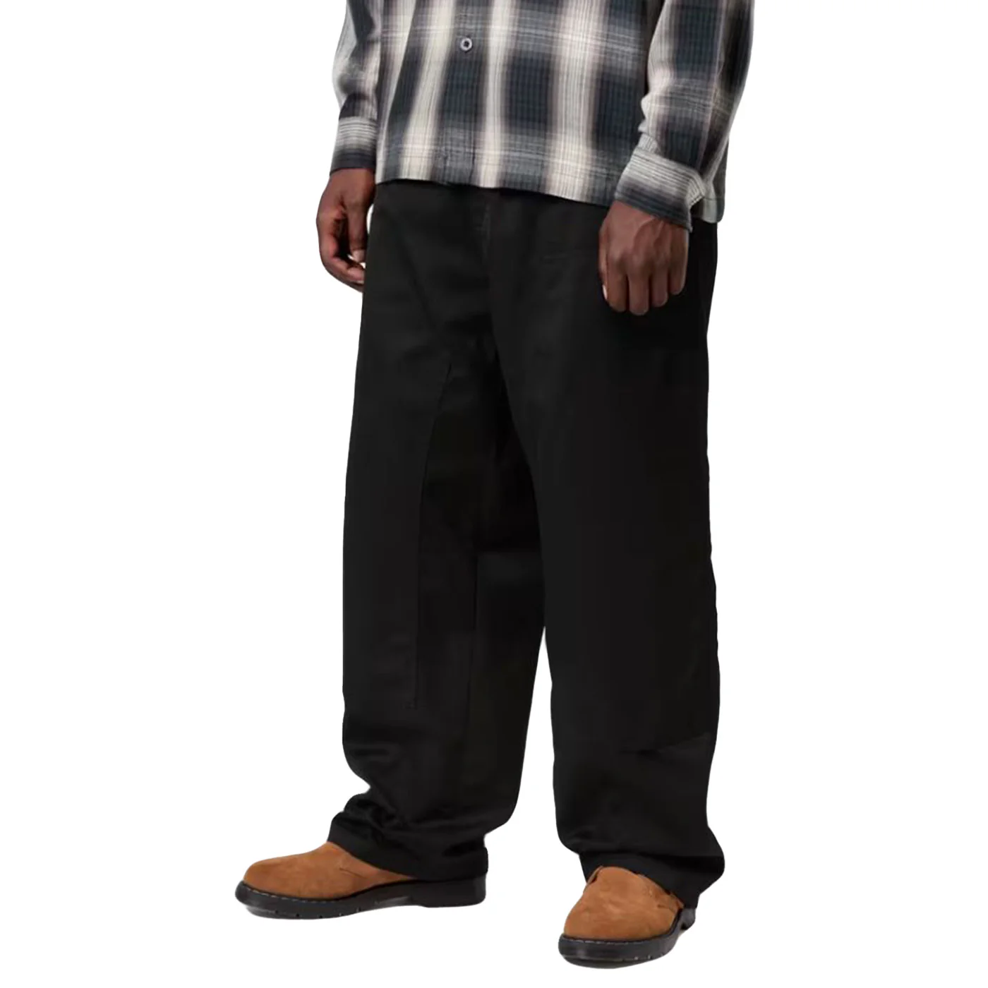 BRADY DOUBLE KNEE CHINO PANT - Pantaloni Uomo Neri Uomo CARHARTT WIP