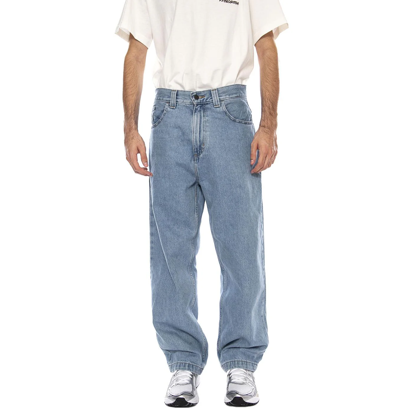 Brandon Pant Blue - Pantaloni Denim Jeans Uomo Blu Uomo CARHARTT WIP - Image 2
