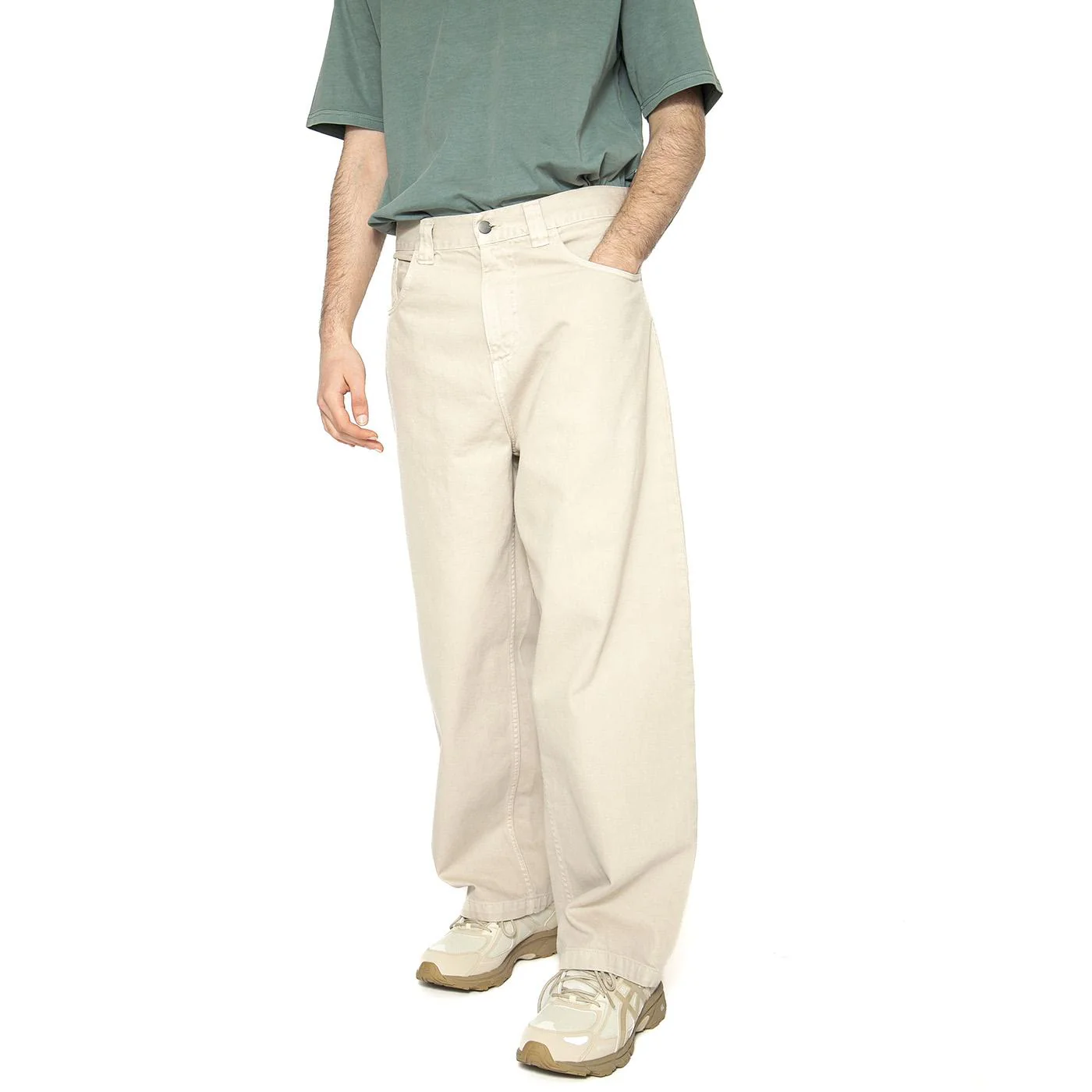 Brandon Pant Fleur De Sel - Pantaloni Uomo Beige Uomo CARHARTT WIP