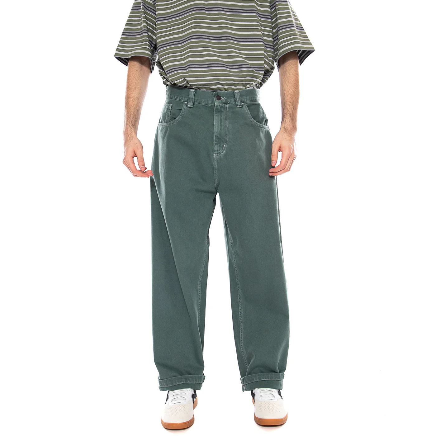 Brandon Pant Velvet Green - Pantaloni Uomo Verdi Uomo CARHARTT WIP - Image 2