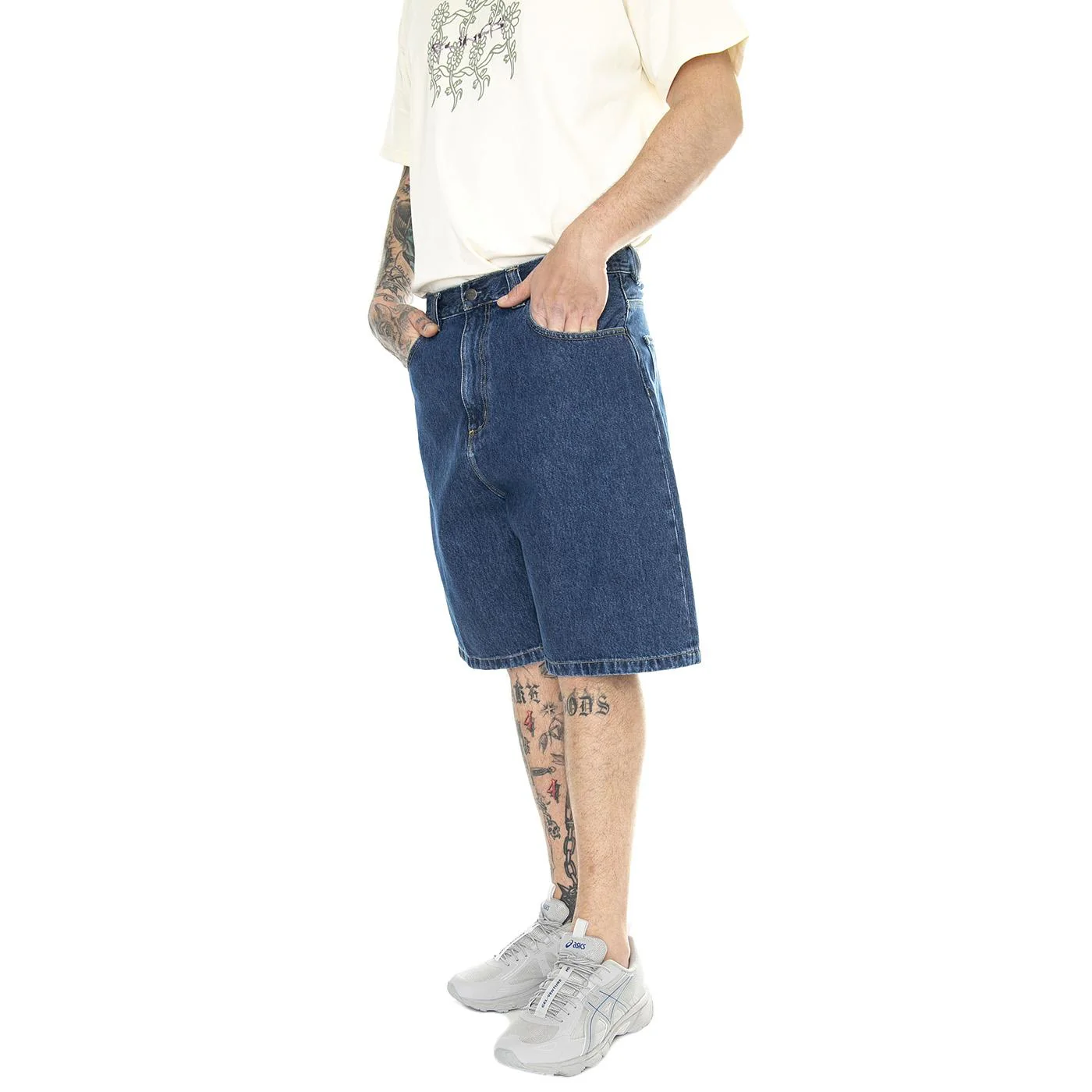 Brandon Short Blue /stone washed - Bermuda Denim Jeans Uomo Blu Uomo CARHARTT WIP