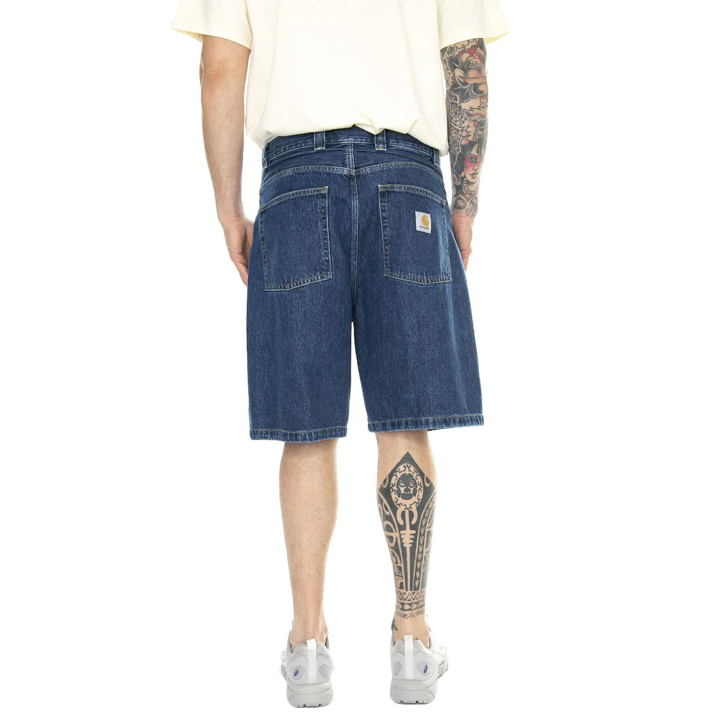 Brandon Short Blue /stone washed - Bermuda Denim Jeans Uomo Blu Uomo CARHARTT WIP - Image 3