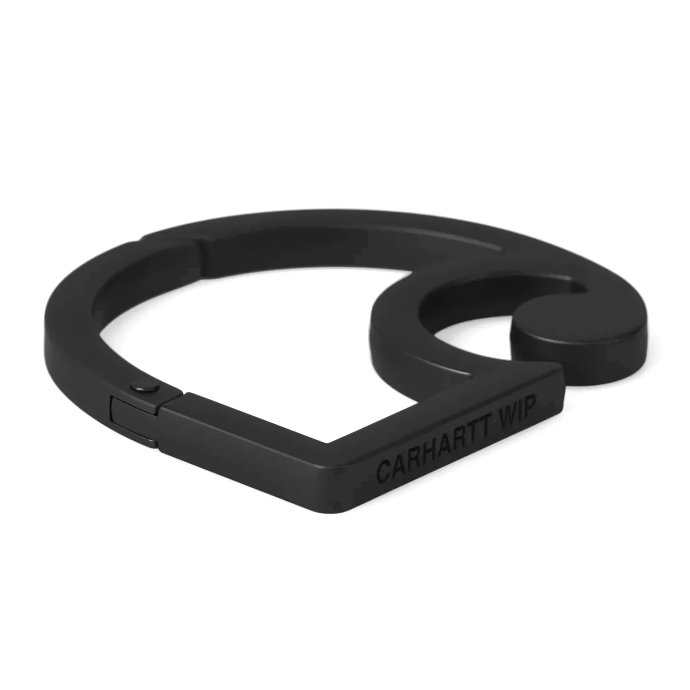 C-Logo Carabiner Black - Portachiavi Nero ACCESSORI CARHARTT WIP