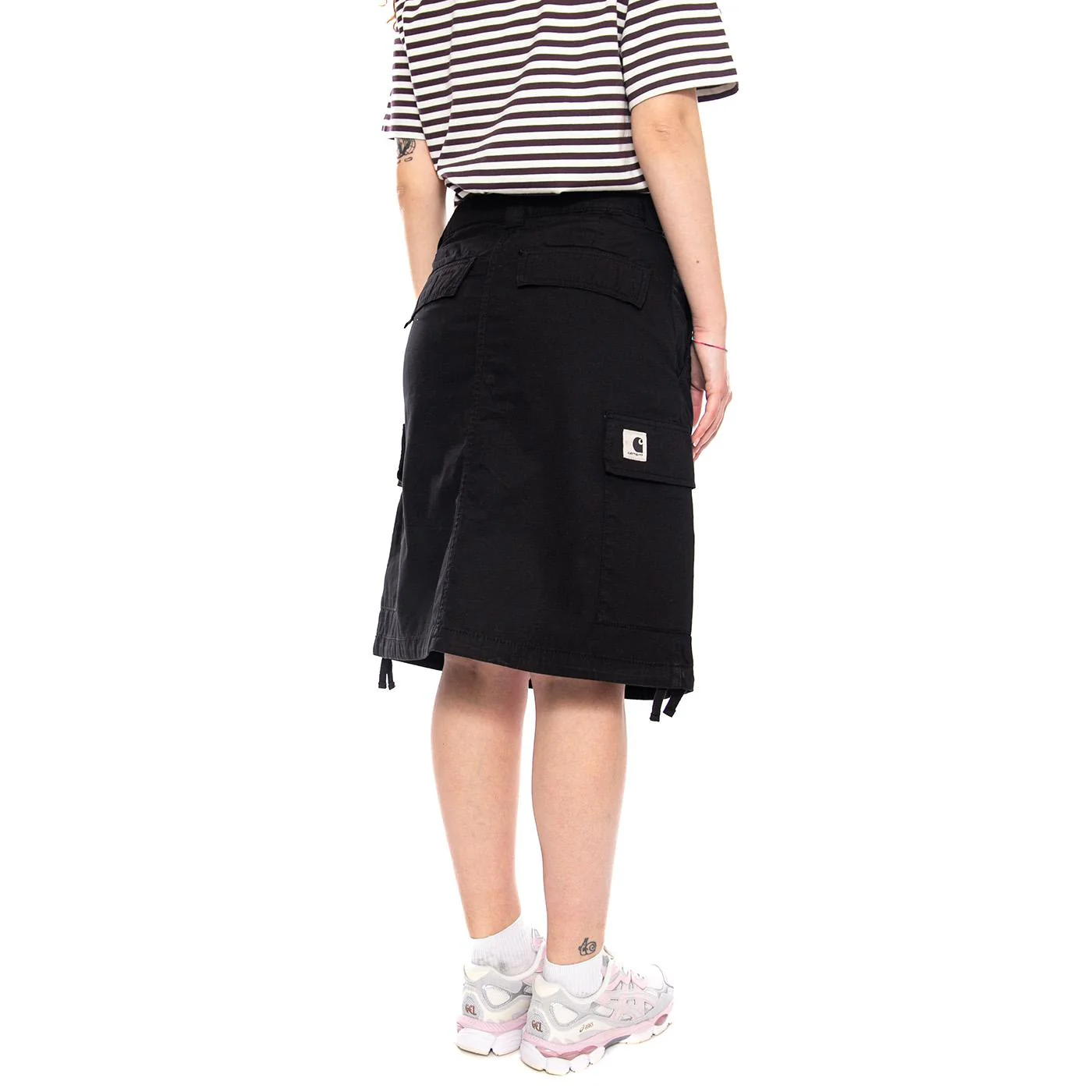 Carhartt WIP Kingston Skirt Black - Gonna Donna Nera Donna CARHARTT WIP - Image 3
