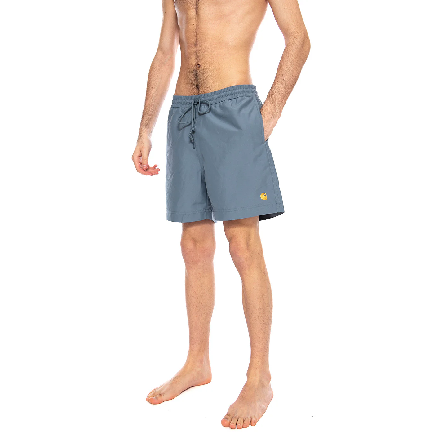 Chase Swim Trunks Velvet Blue / Gold - Costume da Bagno Uomo Blu Uomo CARHARTT WIP