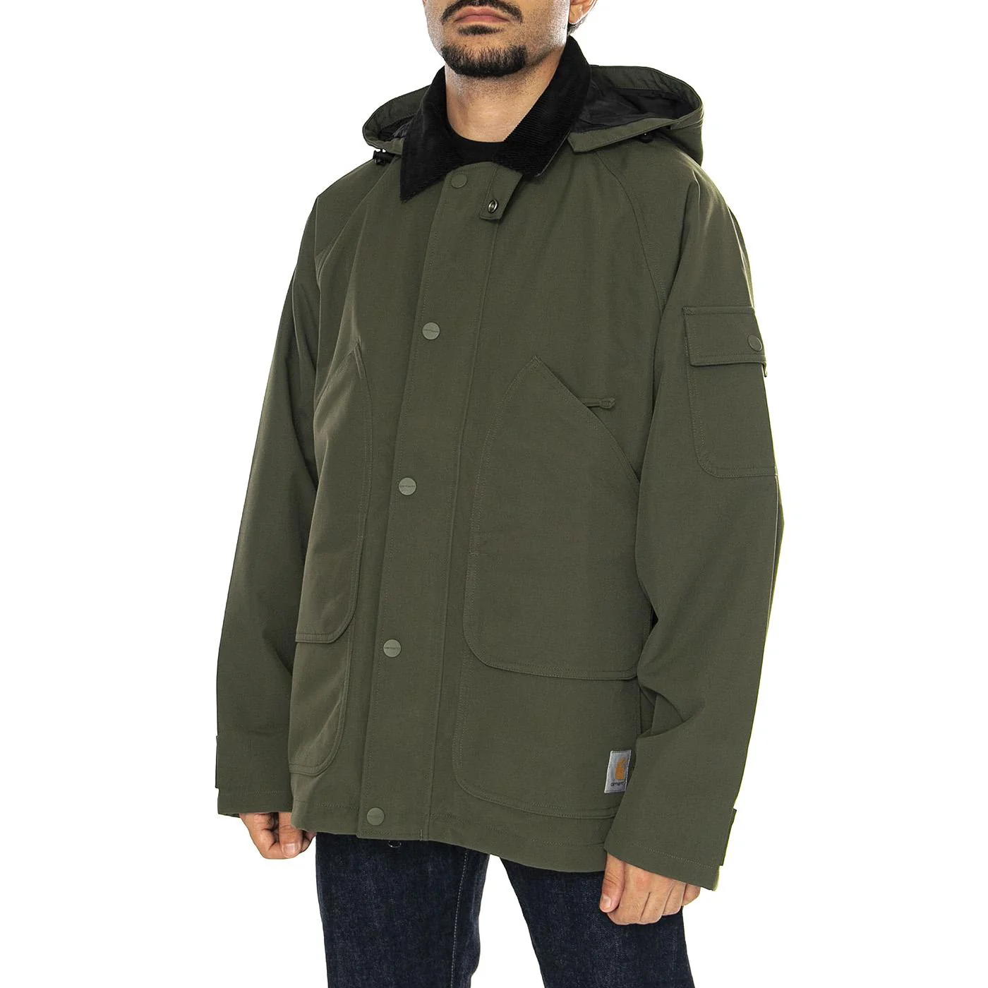 Clarton Jacket Office Green / Black - Giacca Uomo Verde  Uomo CARHARTT WIP
