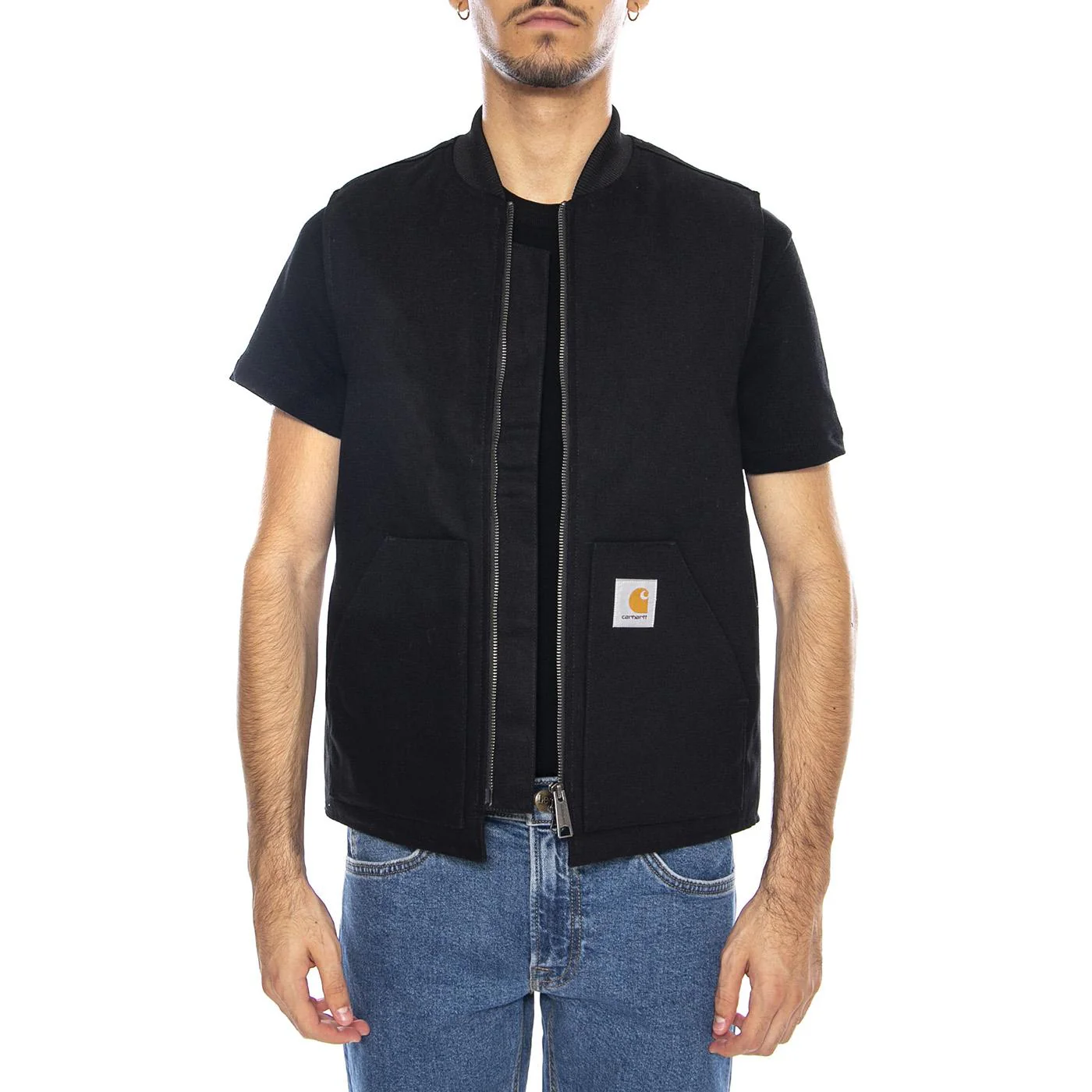 Classic Vest Black - Giacca Smanicata Uomo Nera Uomo CARHARTT WIP - Image 2