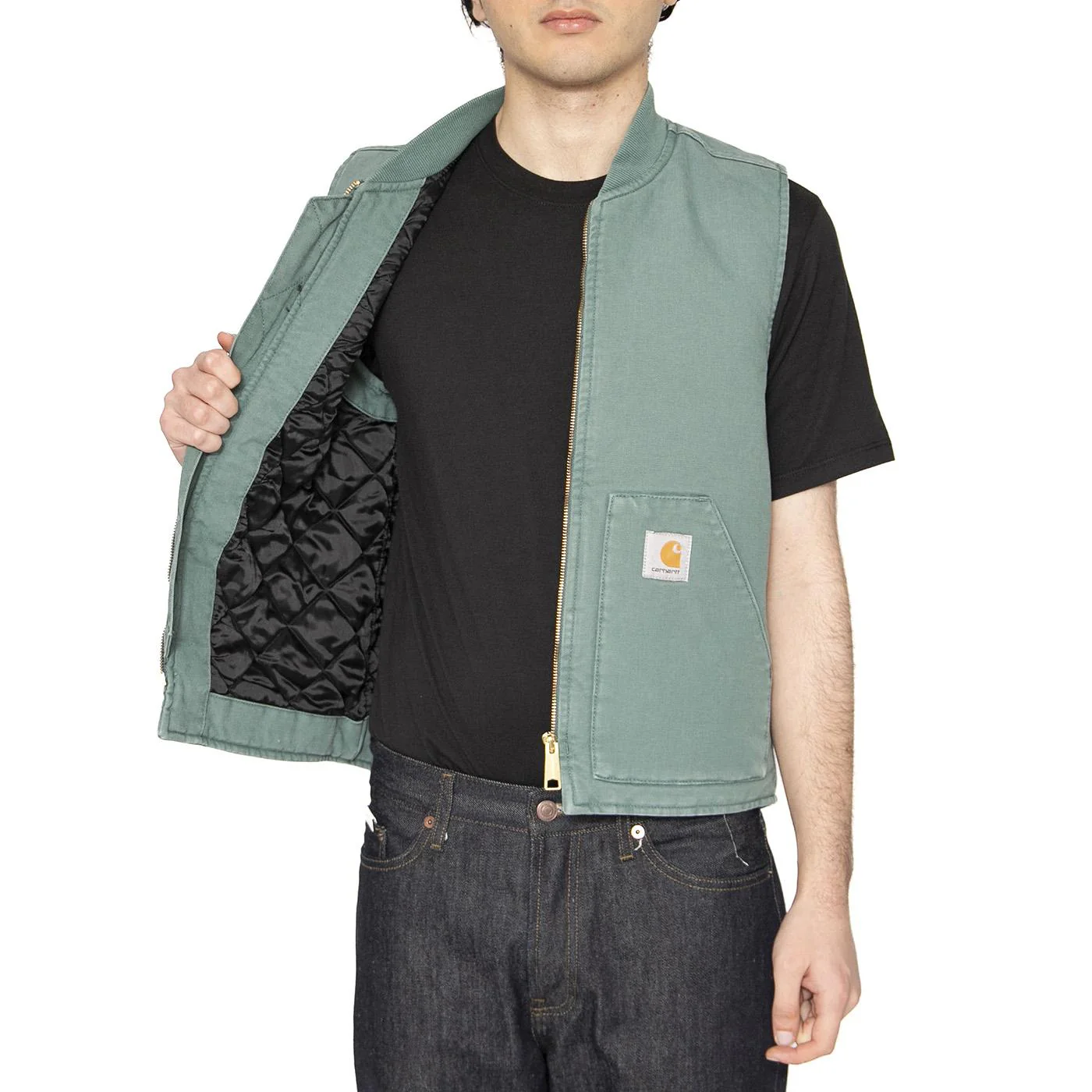 Classic Vest Silver Pine - Giacca Smanicata Uomo Verde Uomo CARHARTT WIP - Image 4