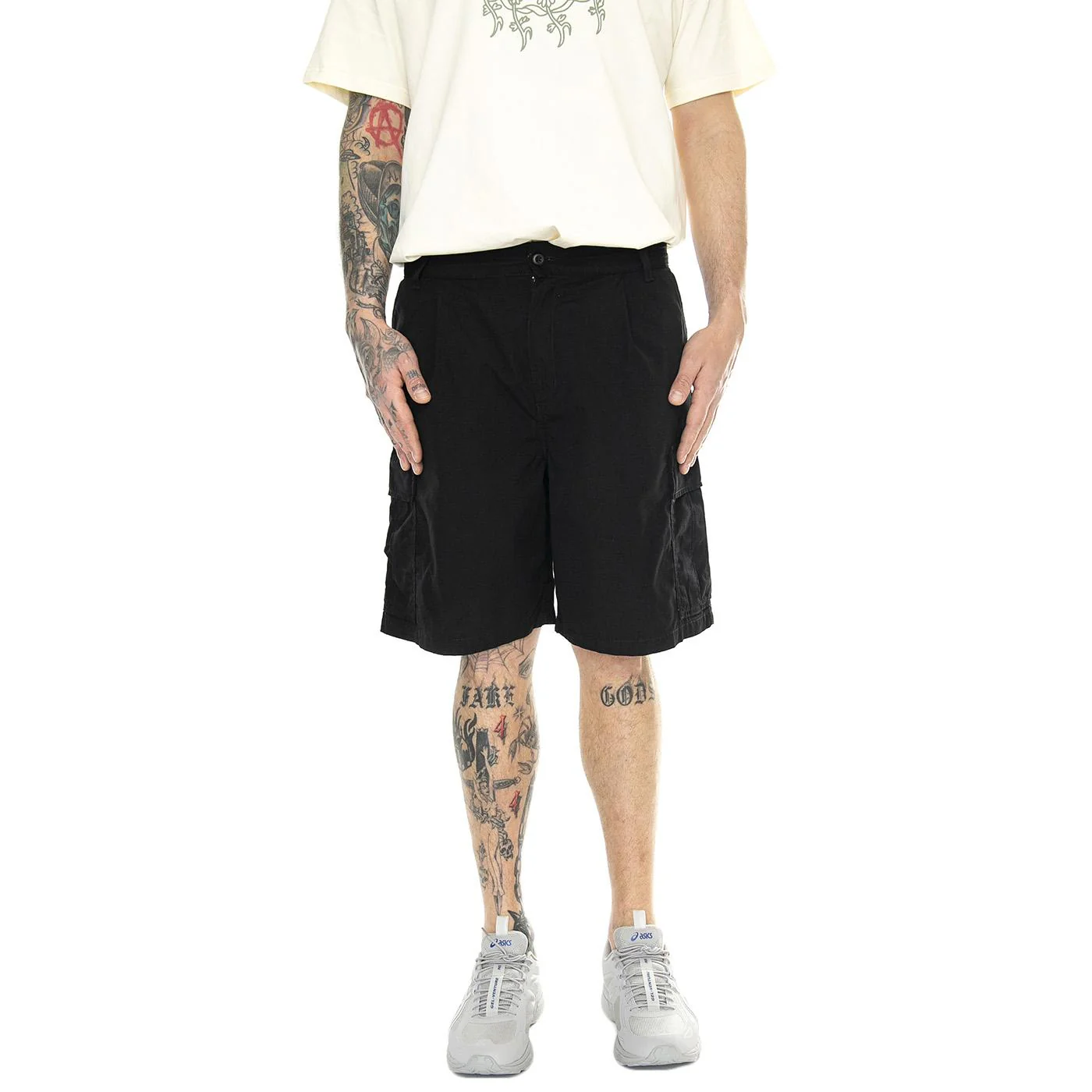 Cole Cargo Short Black /rinsed - Bermuda Cargo Uomo Neri  Uomo CARHARTT WIP - Image 2