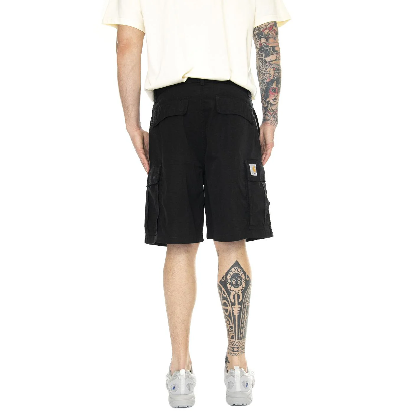 Cole Cargo Short Black /rinsed - Bermuda Cargo Uomo Neri  Uomo CARHARTT WIP - Image 3