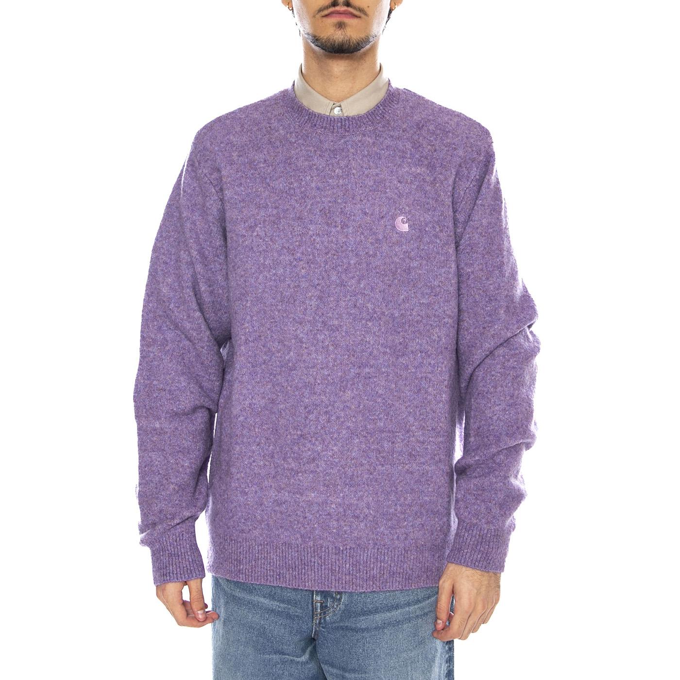 Curtis Sweater Tangled Phlox - Maglione Uomo Viola Uomo CARHARTT WIP - Image 2