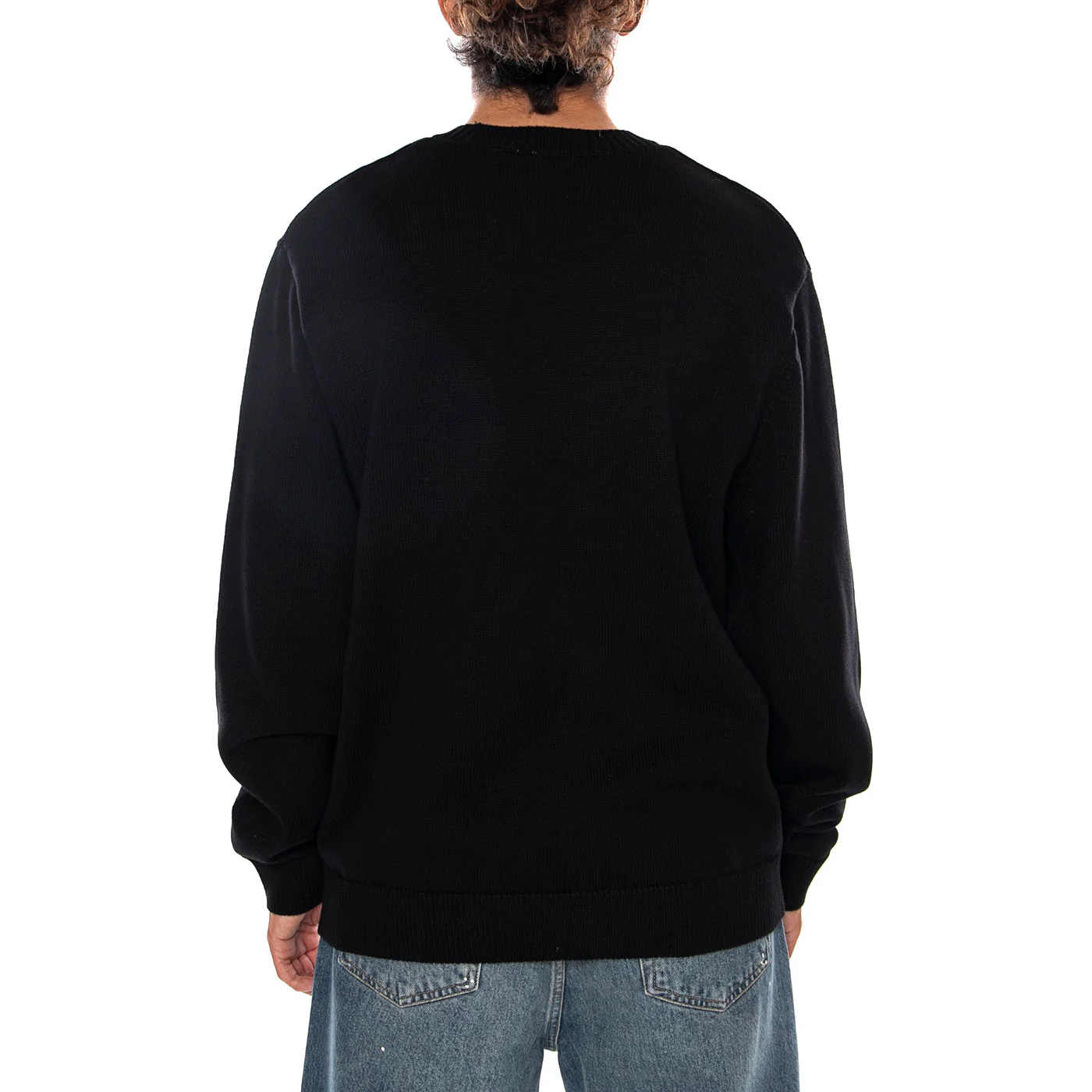 DECK SWEATER BLACK / WHITE - Maglione Girocollo Uomo Nera Uomo CARHARTT WIP - Image 3