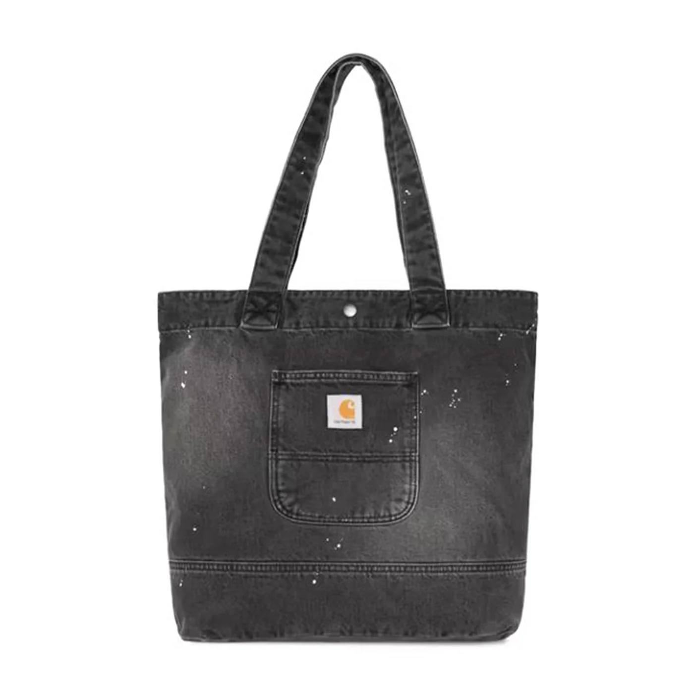 DENIM TOTE BLACK - Borsa Tote Shopping Denim Jeans Nera  ACCESSORI CARHARTT WIP