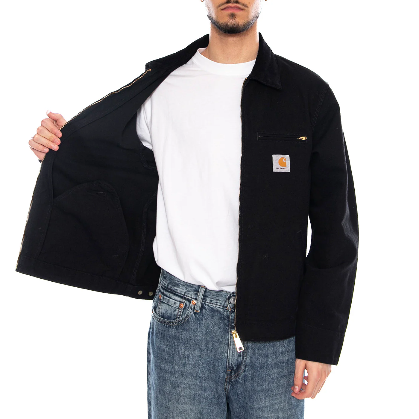 Detroit Jacket - Giacca Uomo Nera Uomo CARHARTT WIP - Image 4