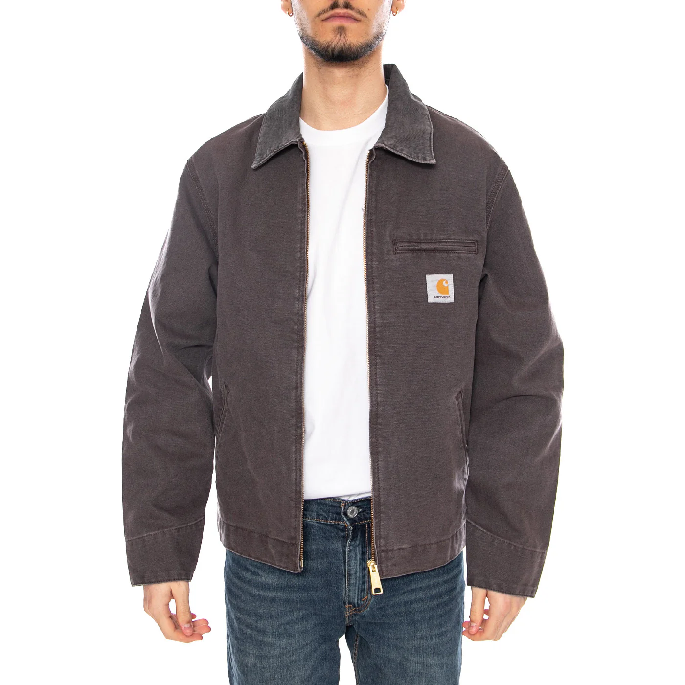 Detroit Jacket Shale / Shale - Giacca Uomo Marrone Uomo CARHARTT WIP - Image 2