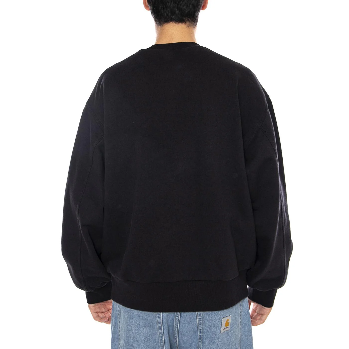 Detroit Sweat Black- Felpa Girocollo Uomo Nera Uomo CARHARTT WIP - Image 3
