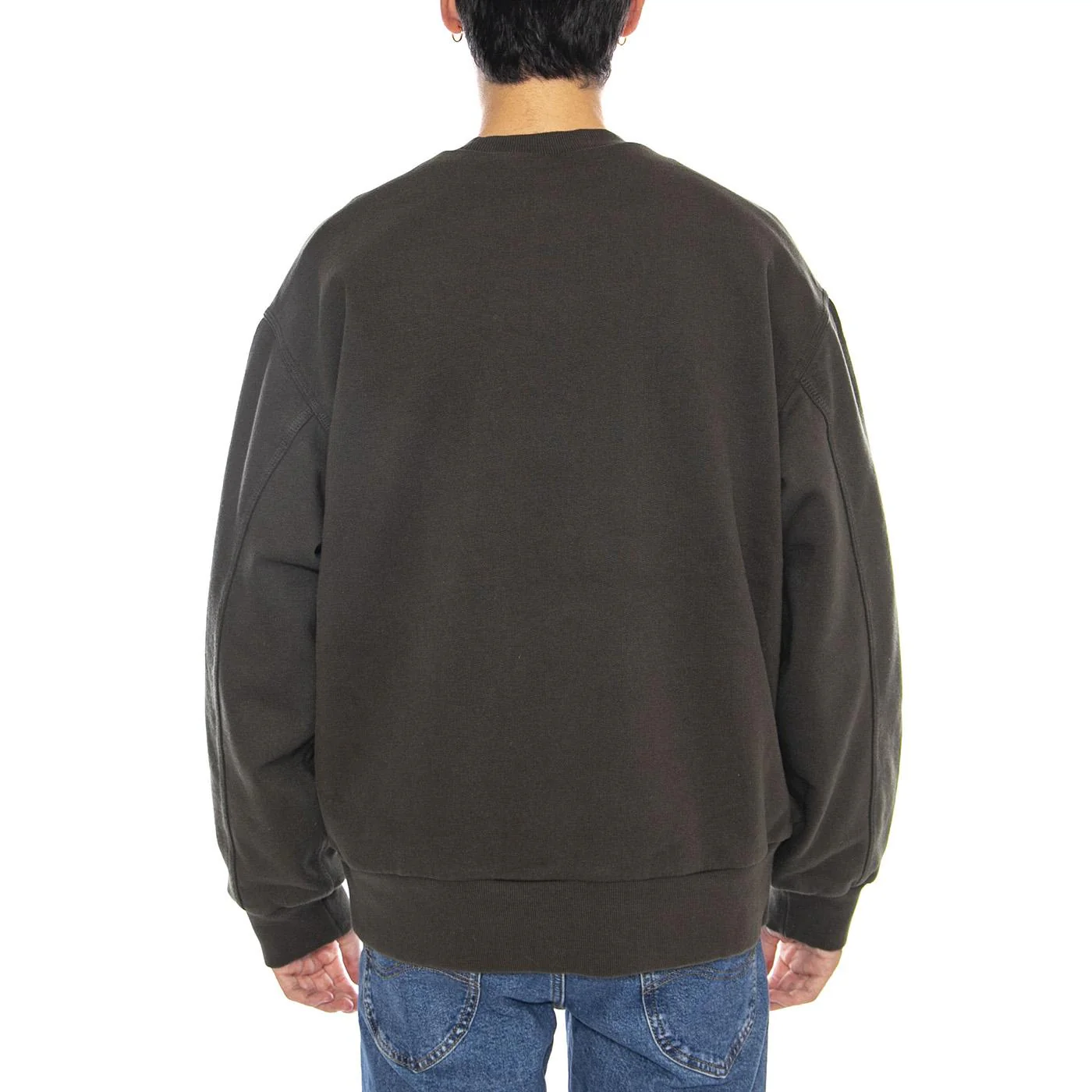 Detroit Sweat Olive - Felpa Girocollo Uomo Verde  Uomo CARHARTT WIP - Image 3