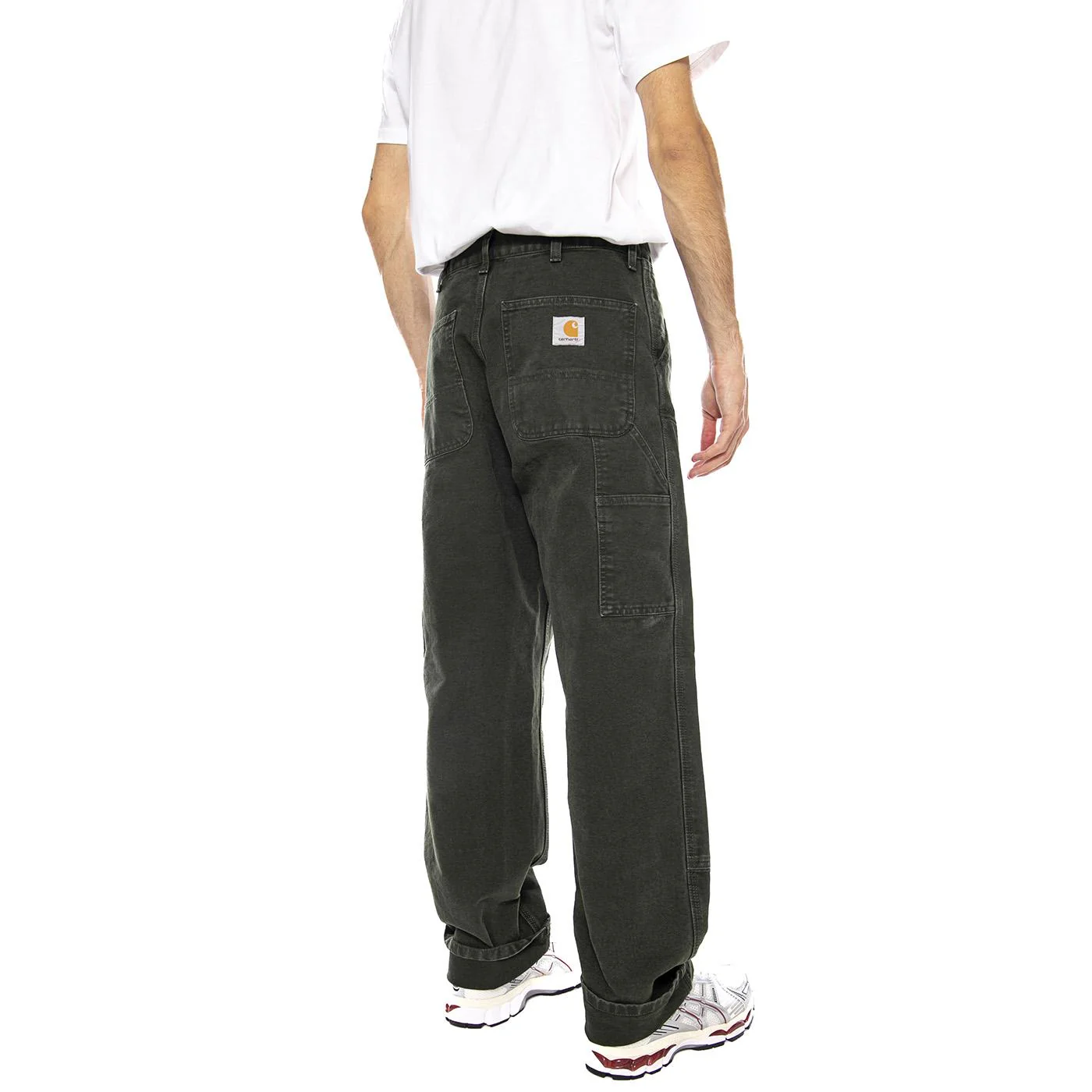 Double Knee Pant Olive - Pantaloni Uomo Verdi Uomo CARHARTT WIP - Image 3