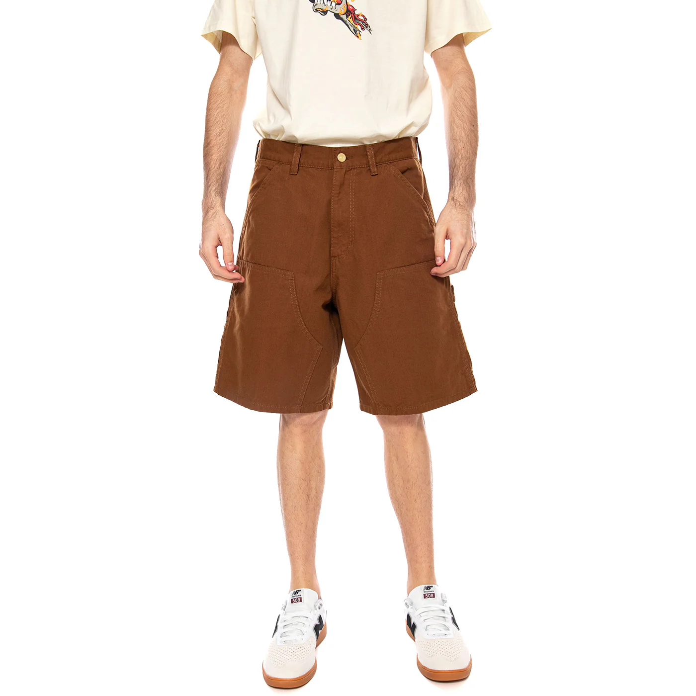 Double Knee Short Hamilton Brown - Bermuda Uomo Marroni Uomo CARHARTT WIP - Image 2