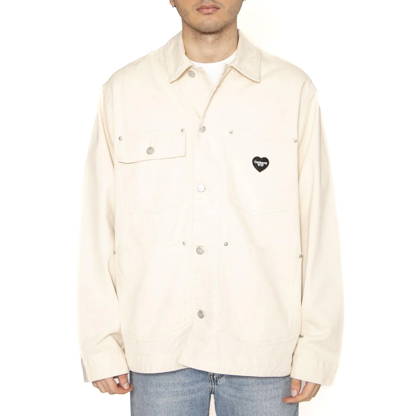 Drewe Chore Coat Natural - Giacca Uomo Bianca Uomo CARHARTT WIP - Image 2