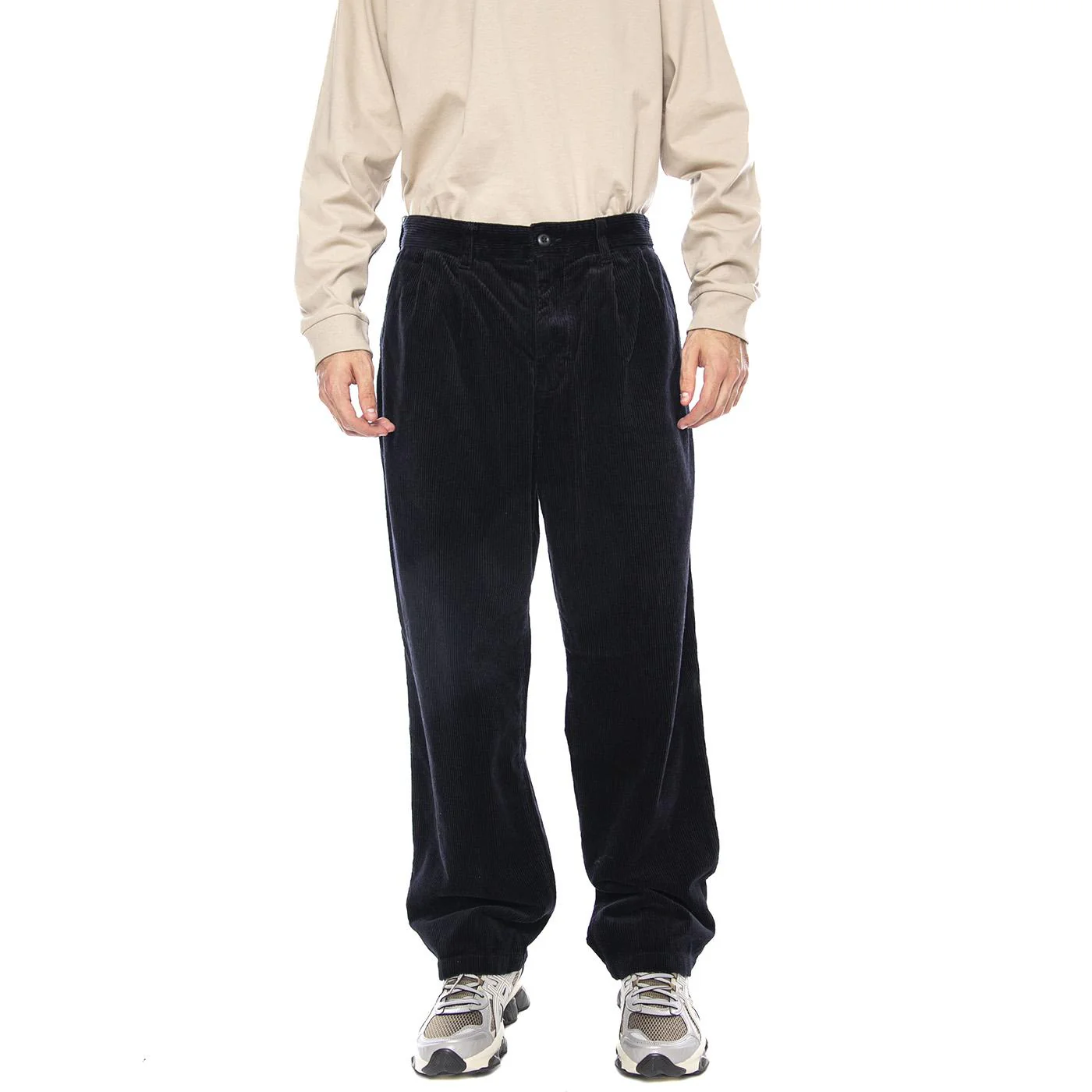 Evan Pant Dark Navy - Pantaloni Uomo Blu Uomo CARHARTT WIP - Image 2