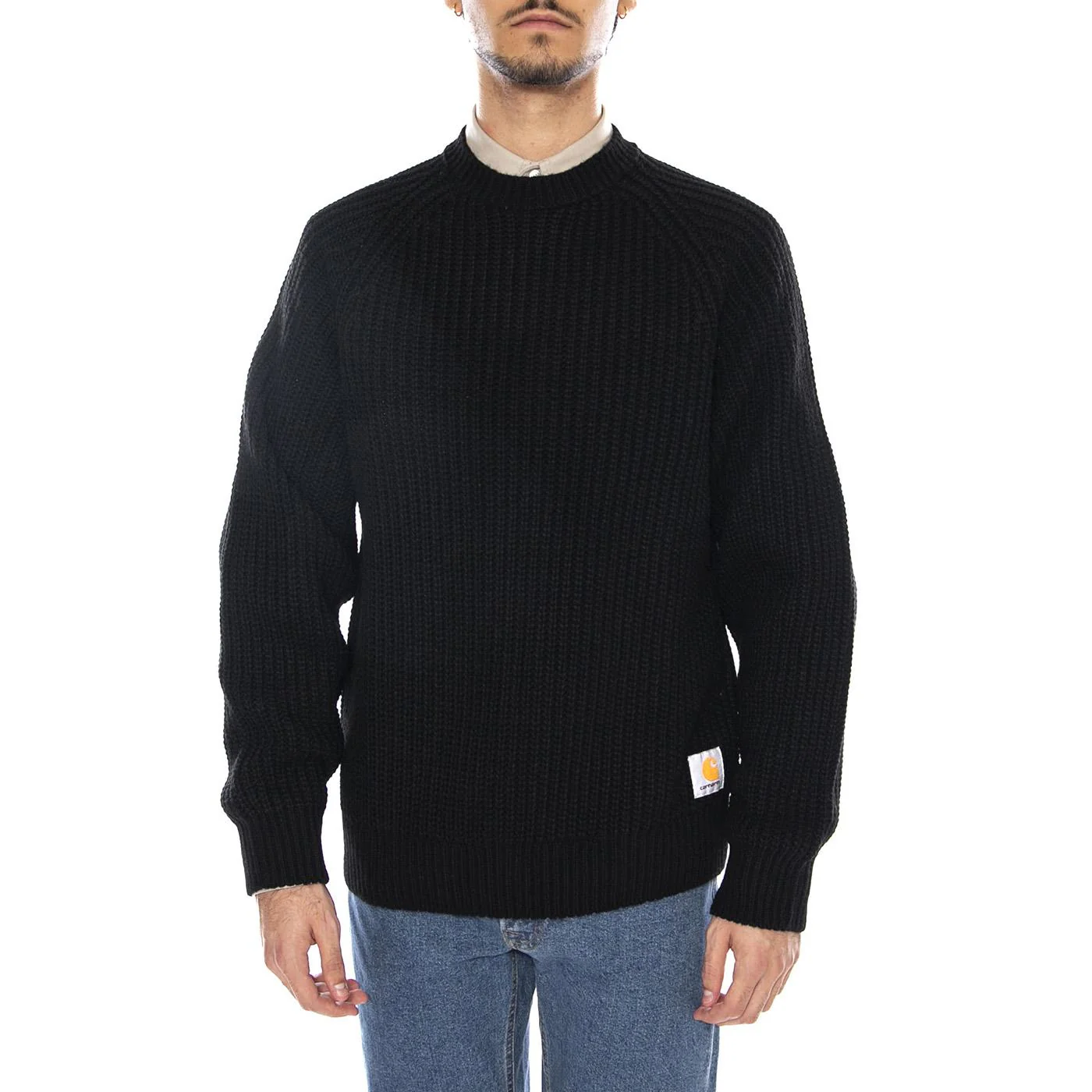 Firth Sweater Black - Maglione Girocollo Uomo Nero  Uomo CARHARTT WIP - Image 2