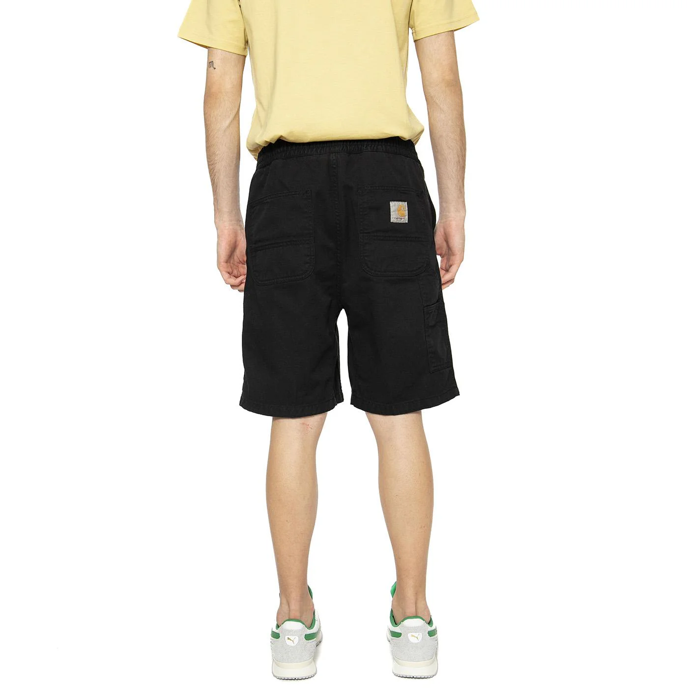 Flint Short Black - Bermuda Uomo Neri  Uomo CARHARTT WIP - Image 3