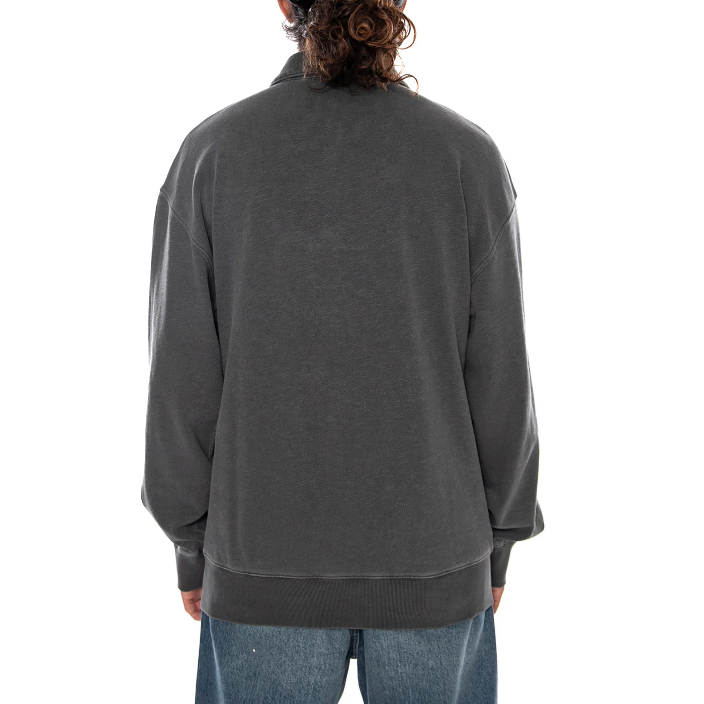 HARPER POLO BLACK - Felpa Polo Maniche Lunghe Uomo Nera Uomo CARHARTT WIP - Image 3