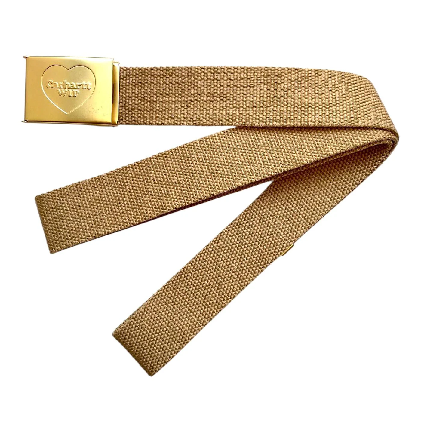 Heart Clip Belt Dusty H Brown / Gold - Cintura Beige ACCESSORI CARHARTT WIP - Image 2