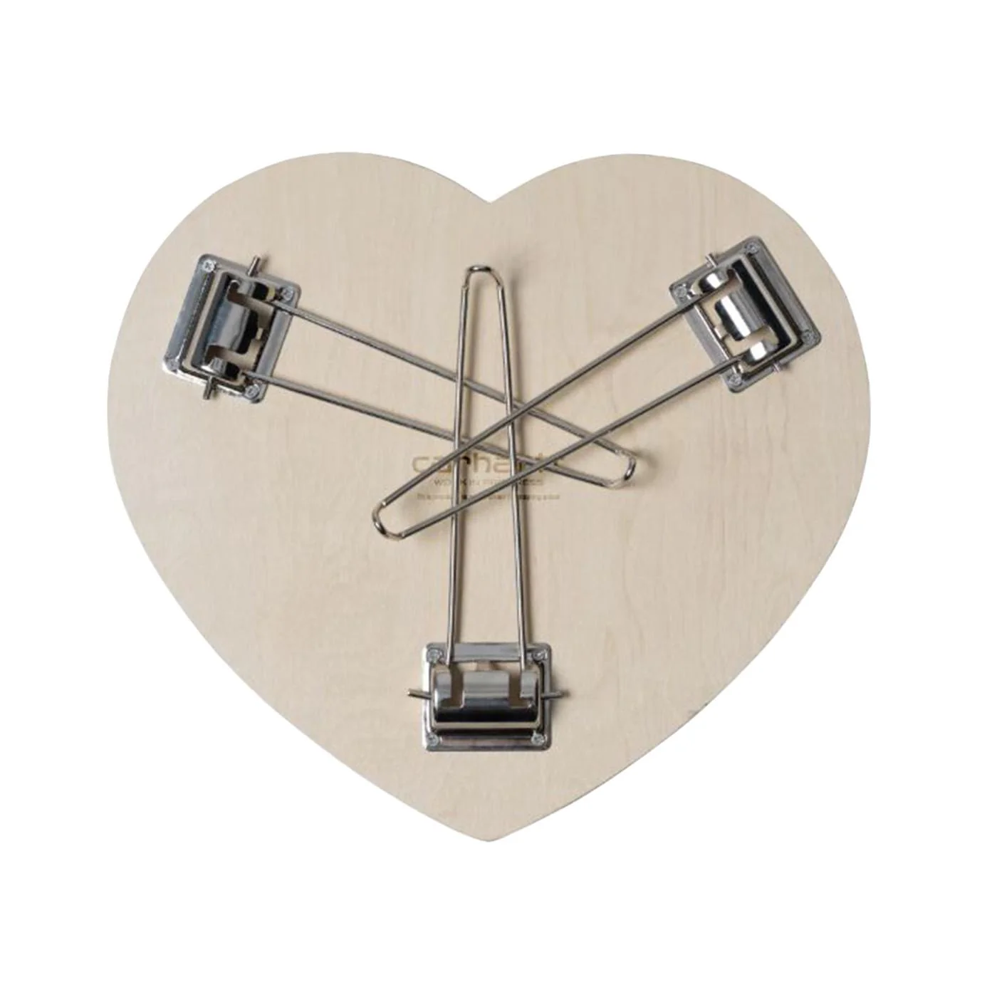 Heart Folding Table Scarlet / White - Tavolino con Logo e Gambe Pieghevoli Rosso ACCESSORI CARHARTT WIP - Image 4