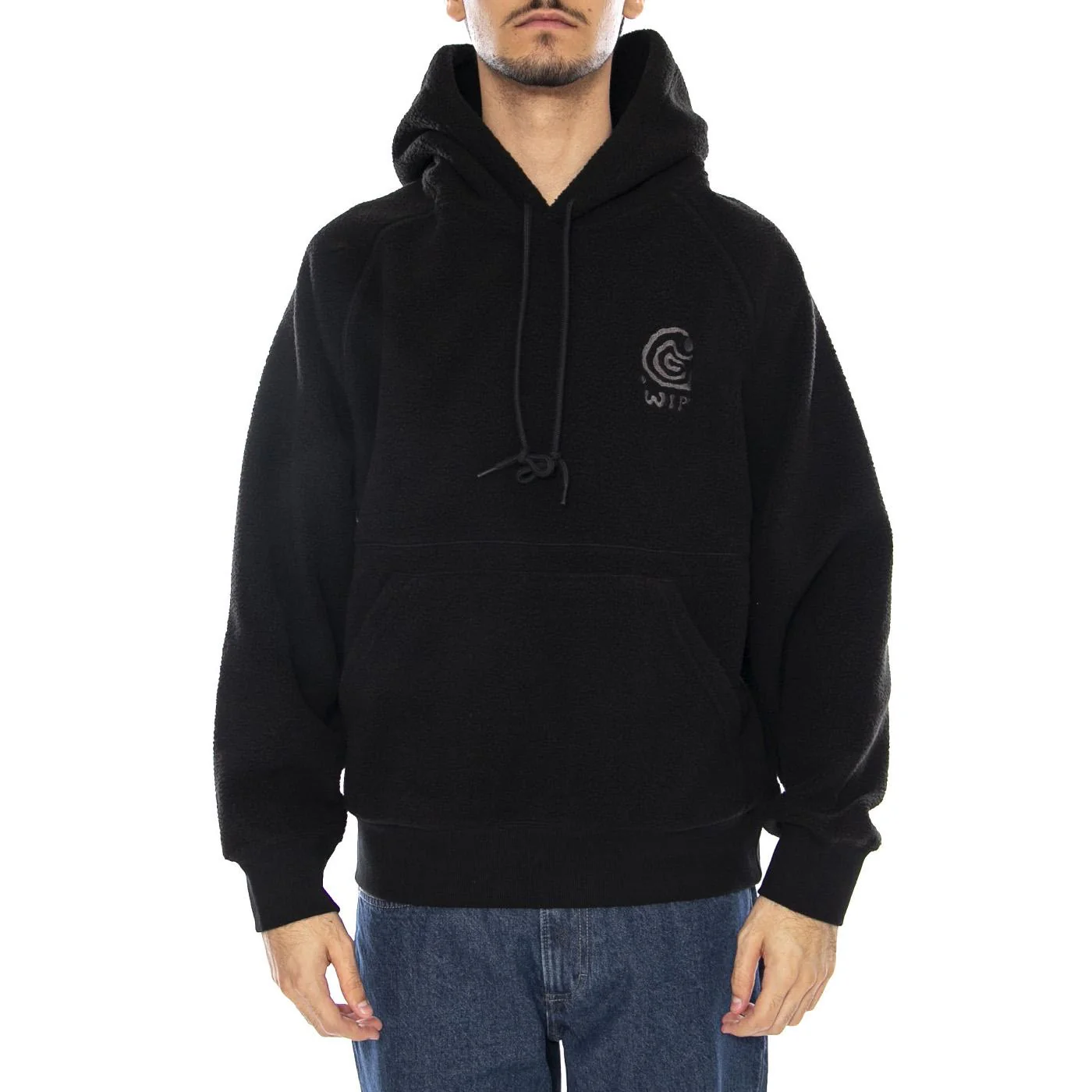 Hooded Helix Sweat Black / Porphyry - Felpa con Cappuccio Uomo Nera Uomo CARHARTT WIP - Image 2