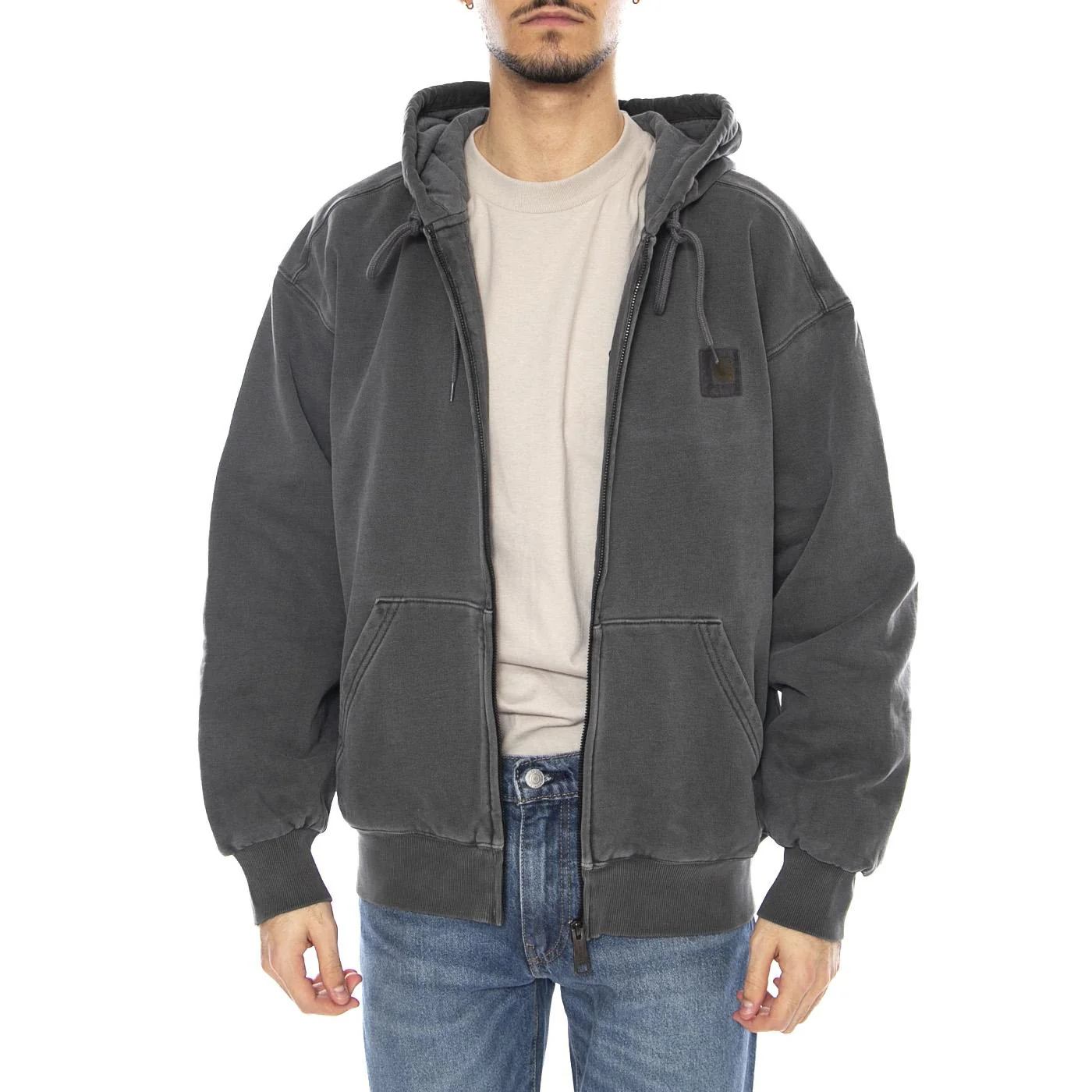 Hooded Vista Jacket Black -- Giacca con Cappuccio Uomo Nera Uomo CARHARTT WIP - Image 2