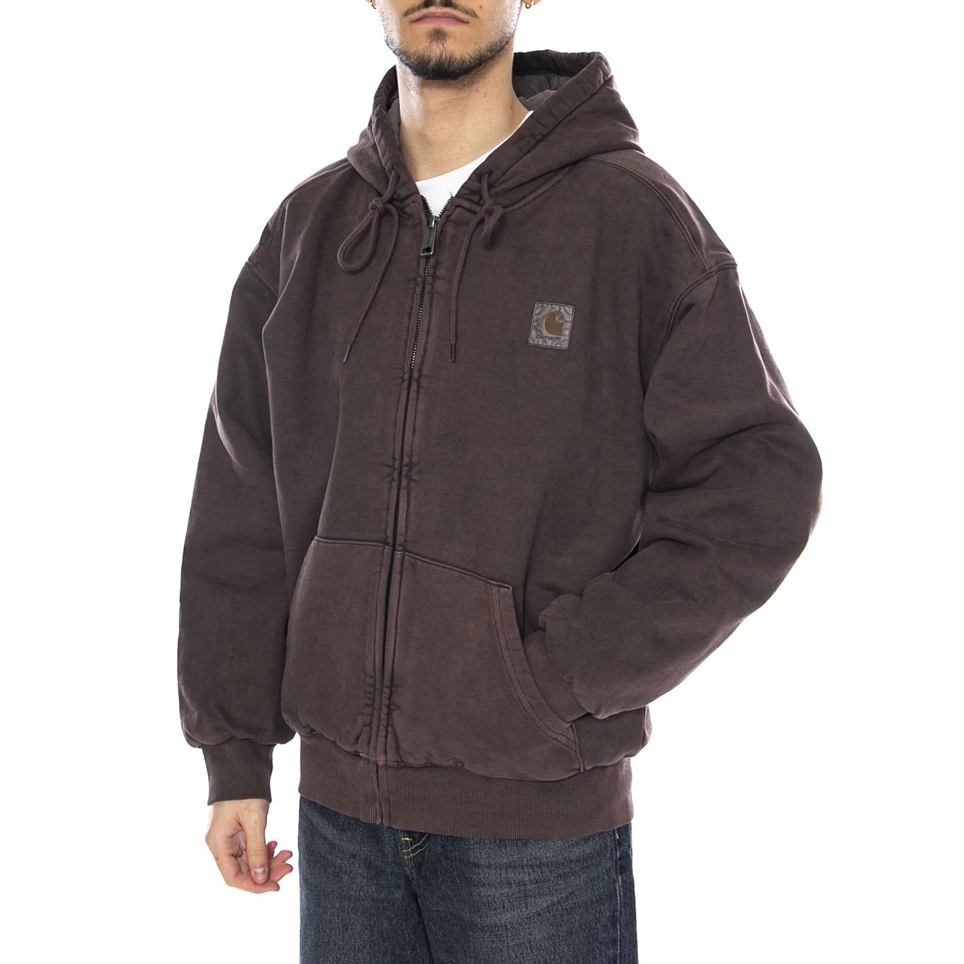 Hooded Vista Jacket -- Giacca Uomo Palisander Marrone con Cappuccio Uomo CARHARTT WIP