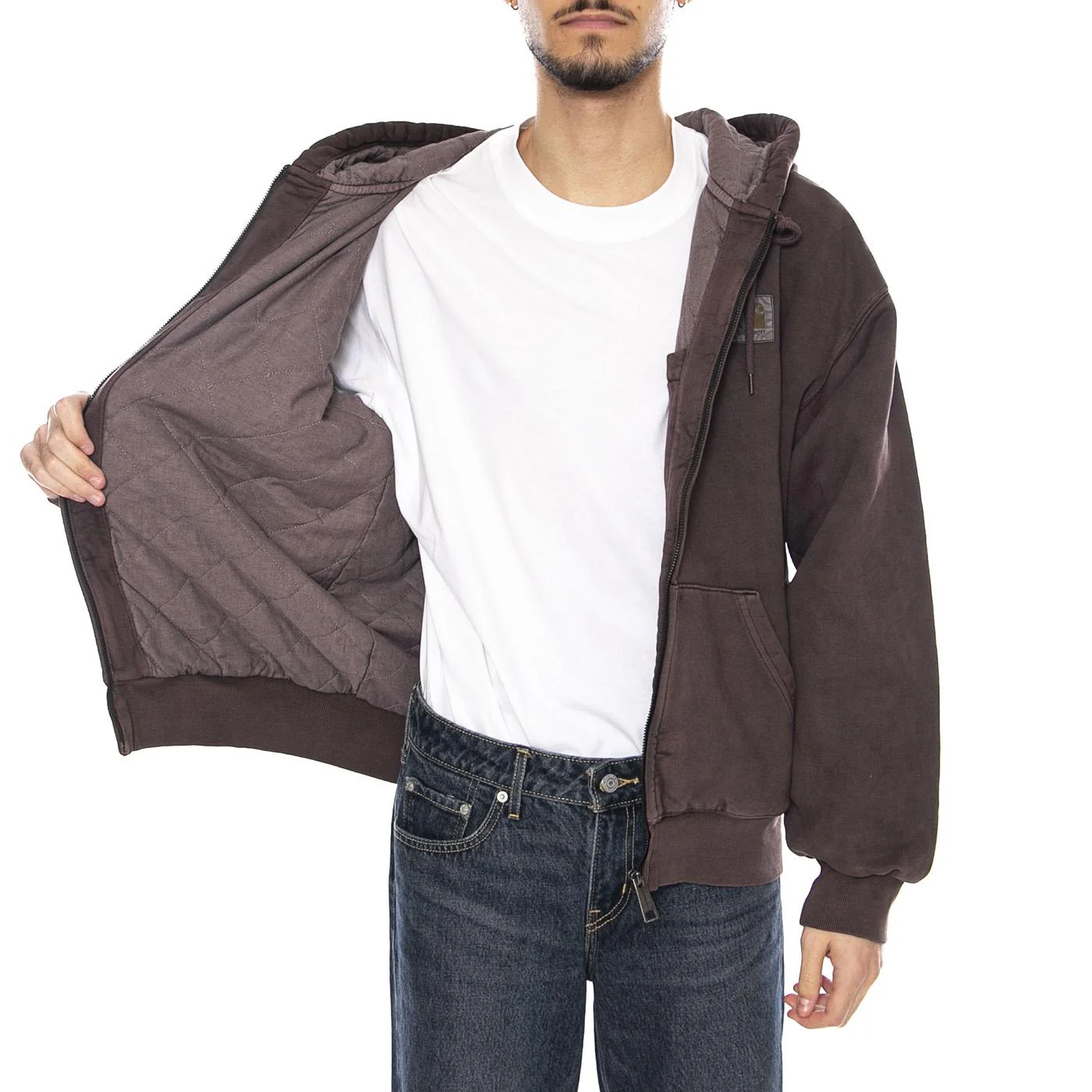 Hooded Vista Jacket -- Giacca Uomo Palisander Marrone con Cappuccio Uomo CARHARTT WIP - Image 4